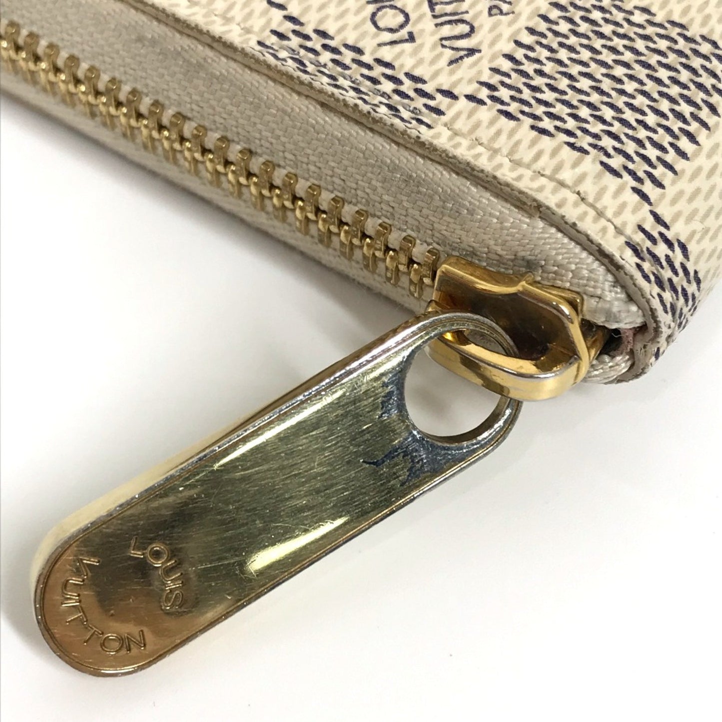 Louis Vuitton Clemence, White, Canvas, wallet