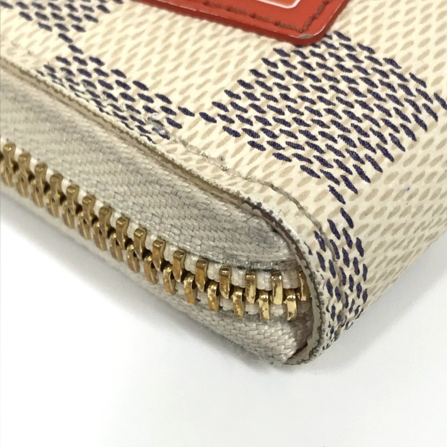 Louis Vuitton Clemence, White, Canvas, wallet