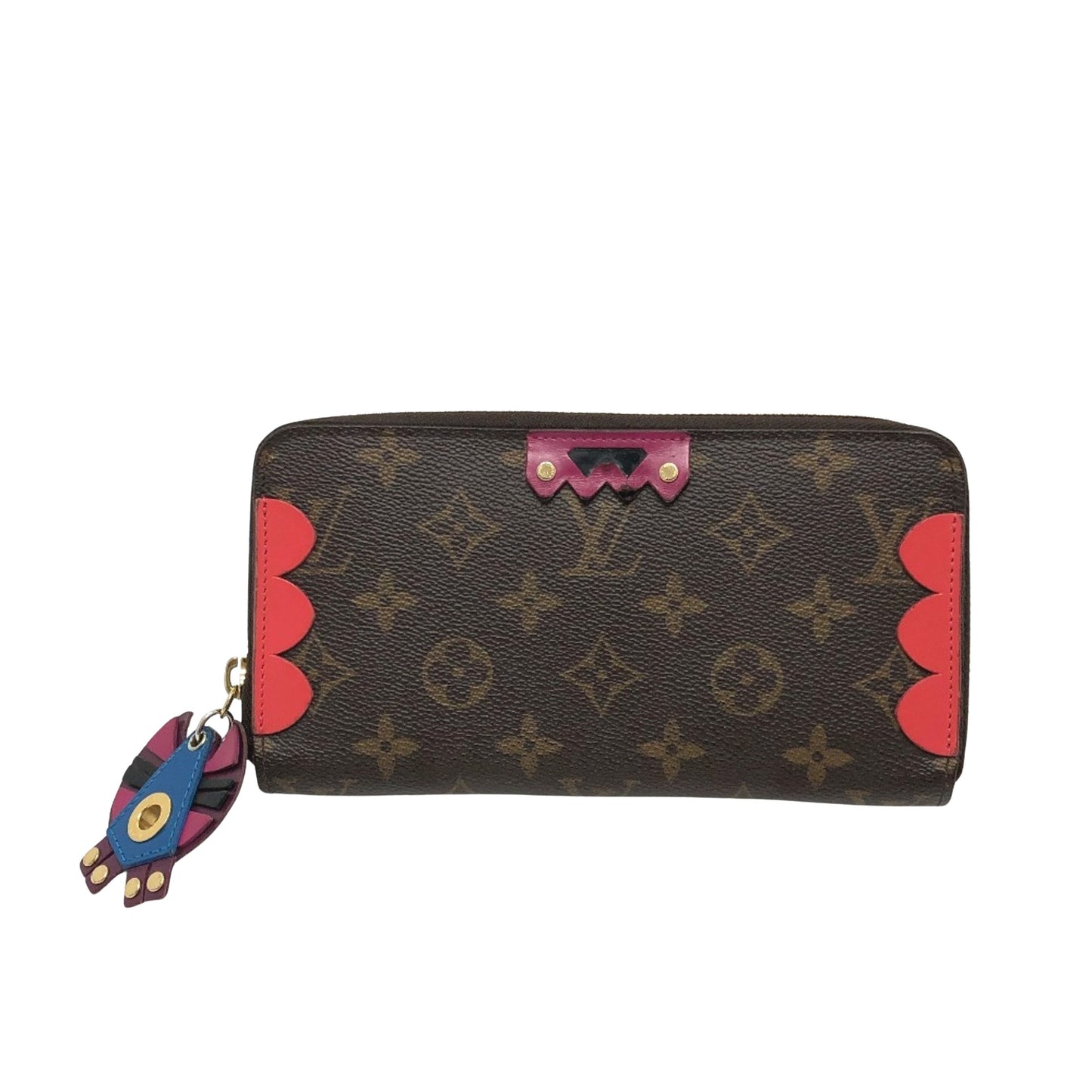 Louis Vuitton Zippy wallet, Brown, Canvas, wallet