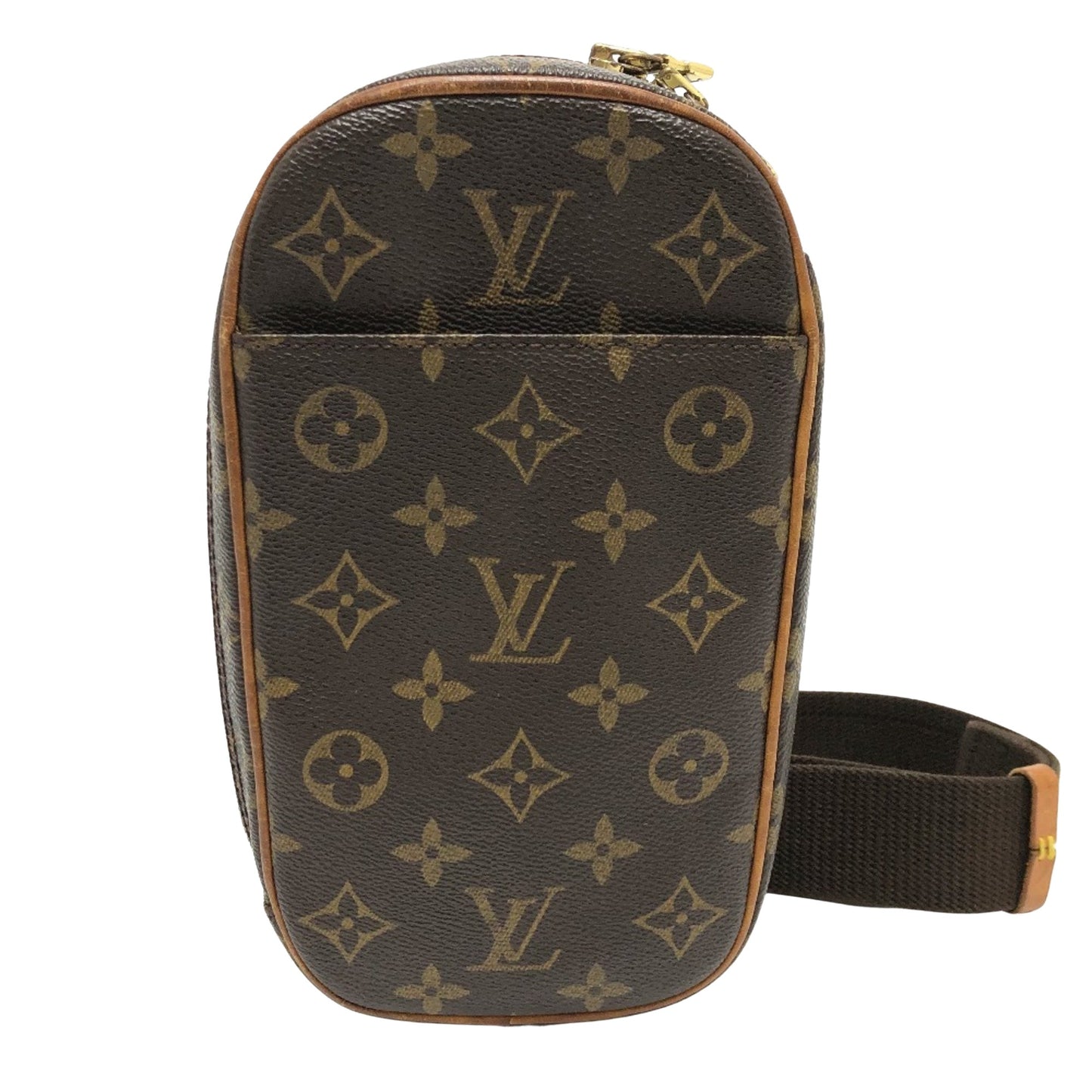 Louis Vuitton Gange, Brown, Canvas, shoulder