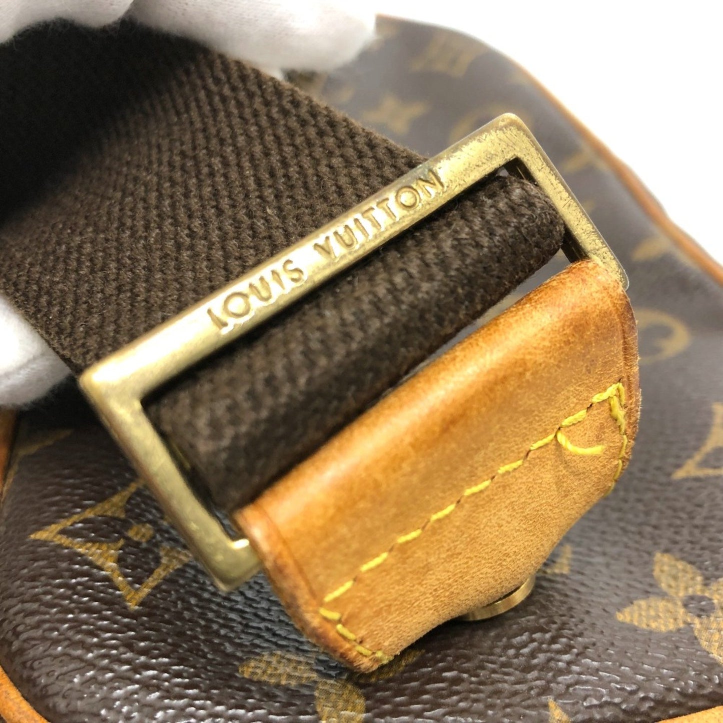 Louis Vuitton Gange, Brown, Canvas, shoulder