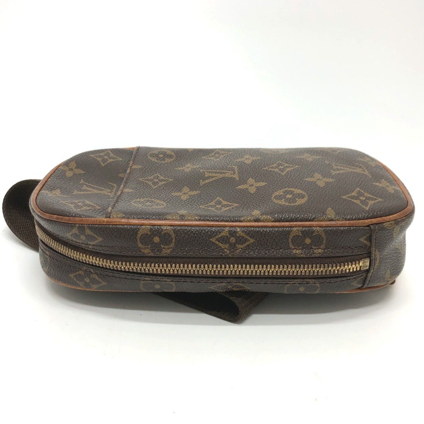 Louis Vuitton Gange, Brown, Canvas, shoulder