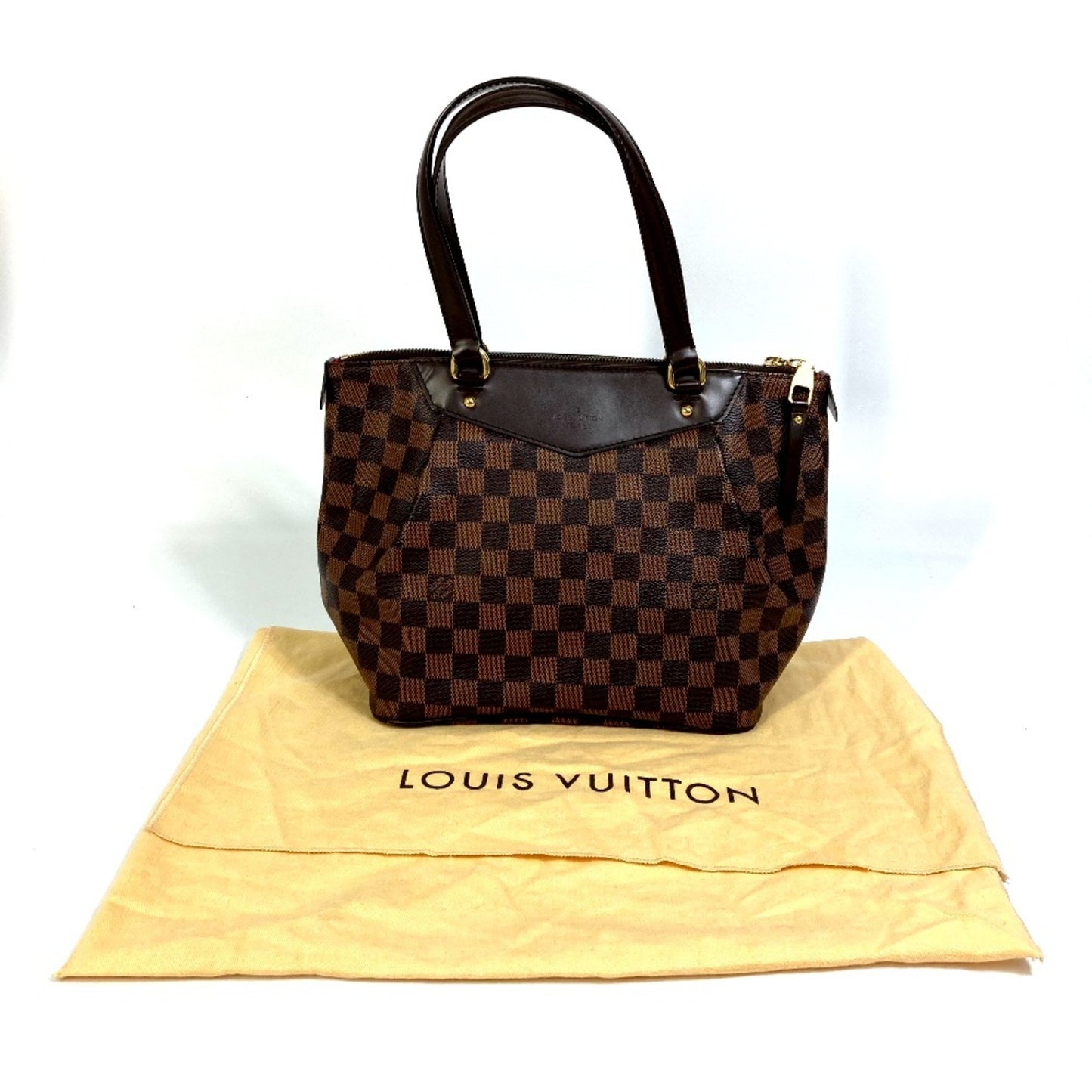 Louis Vuitton Westminster, Brown, Canvas, tote