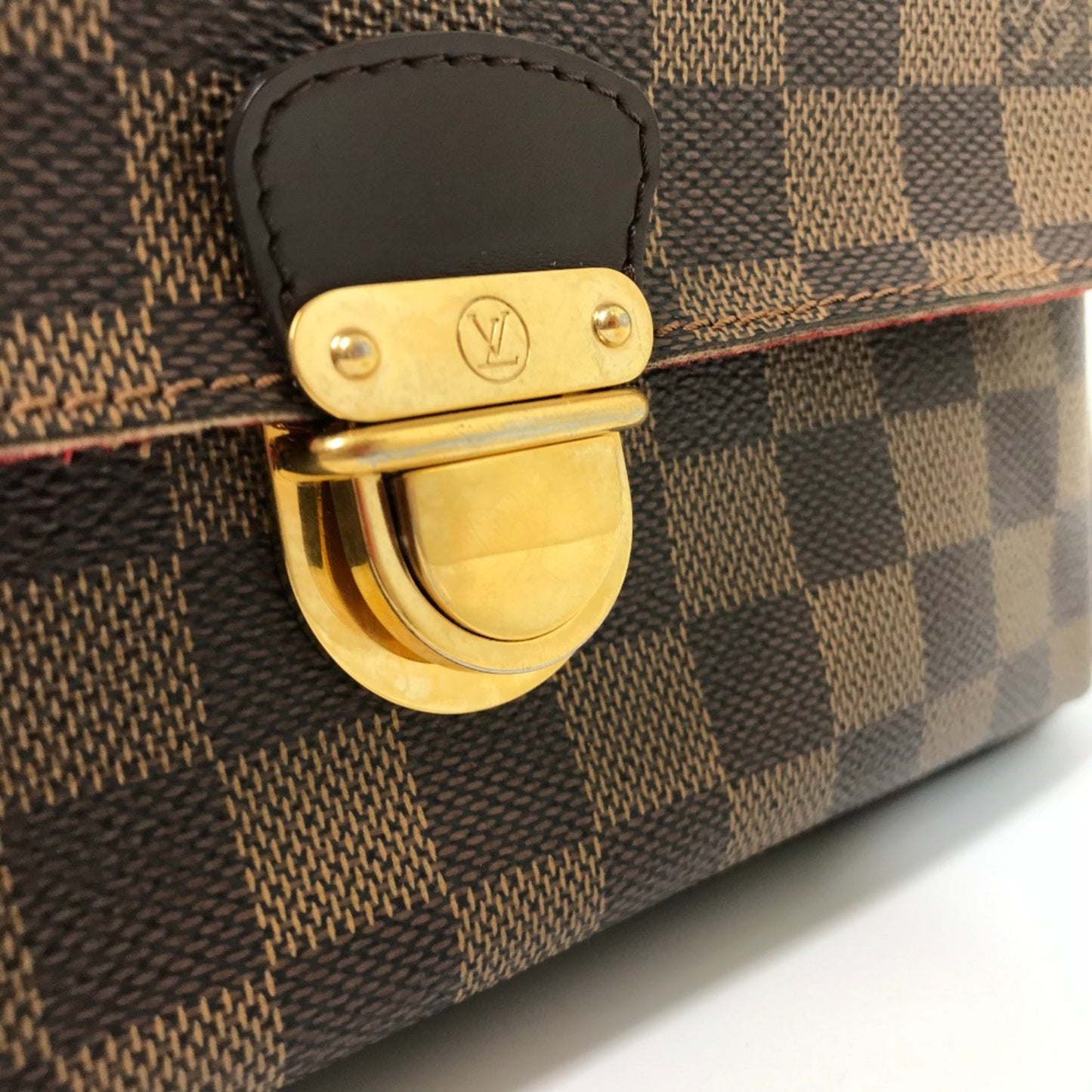 Louis Vuitton Ravello, Brown, Canvas, shoulder