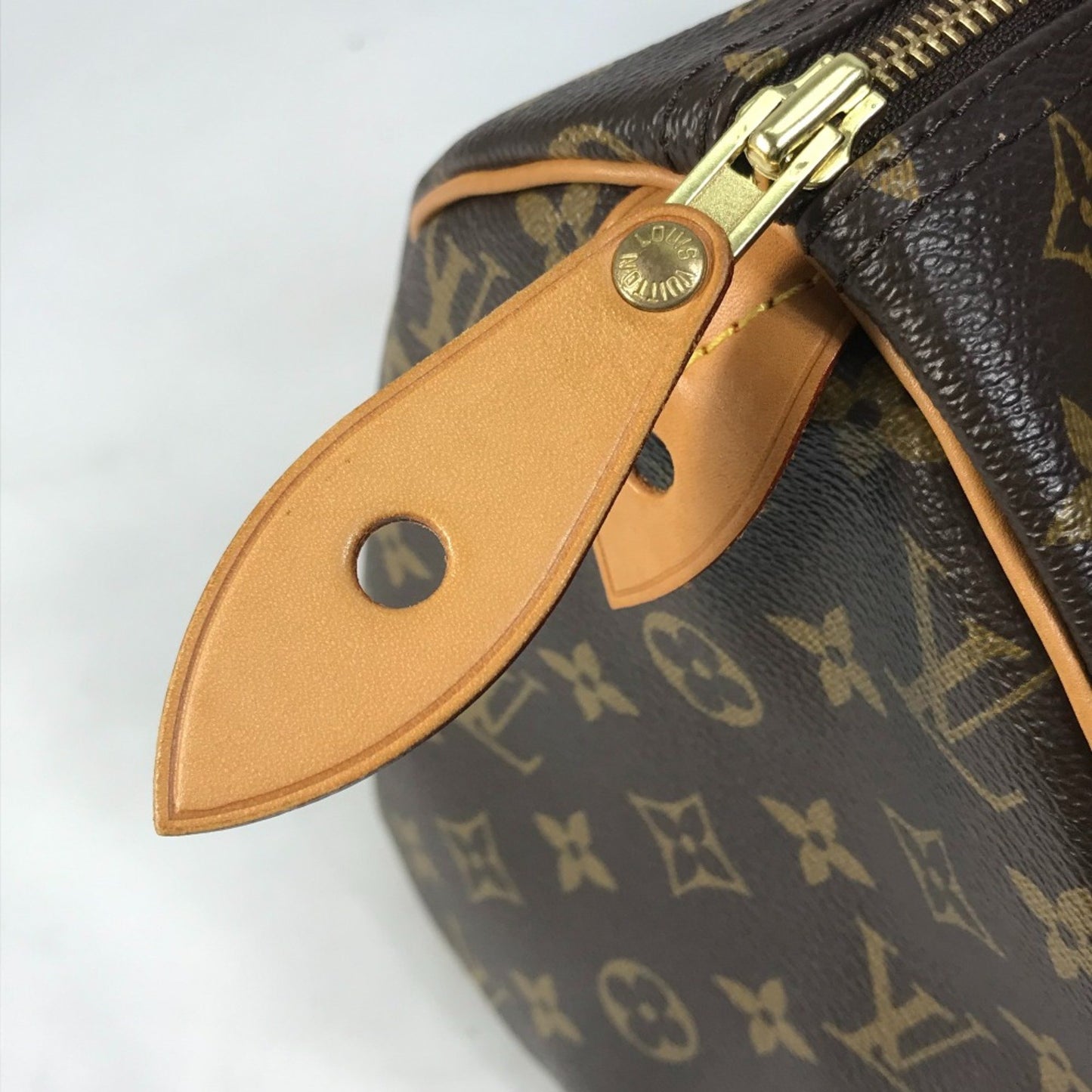 Louis Vuitton Speedy 30, Brown, Canvas, travel