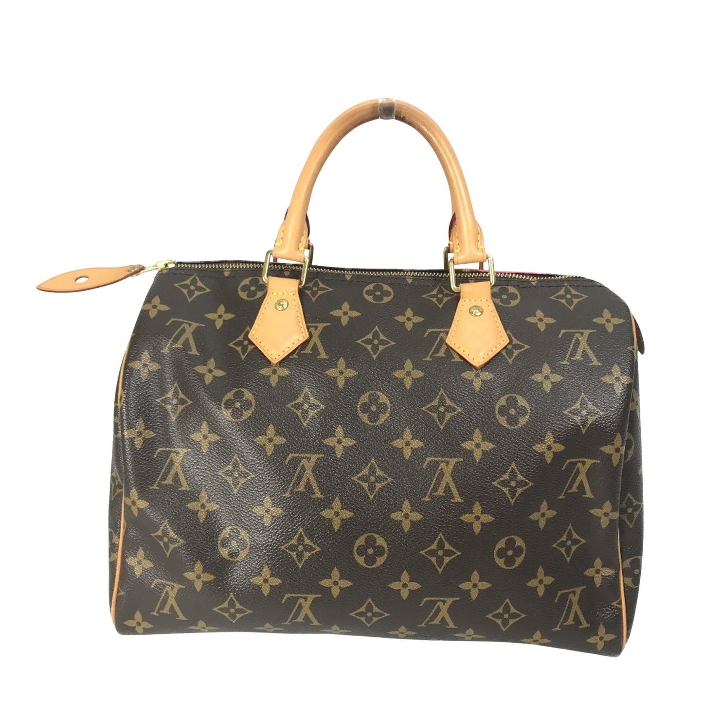 Louis Vuitton Speedy 30, Brown, Canvas, travel