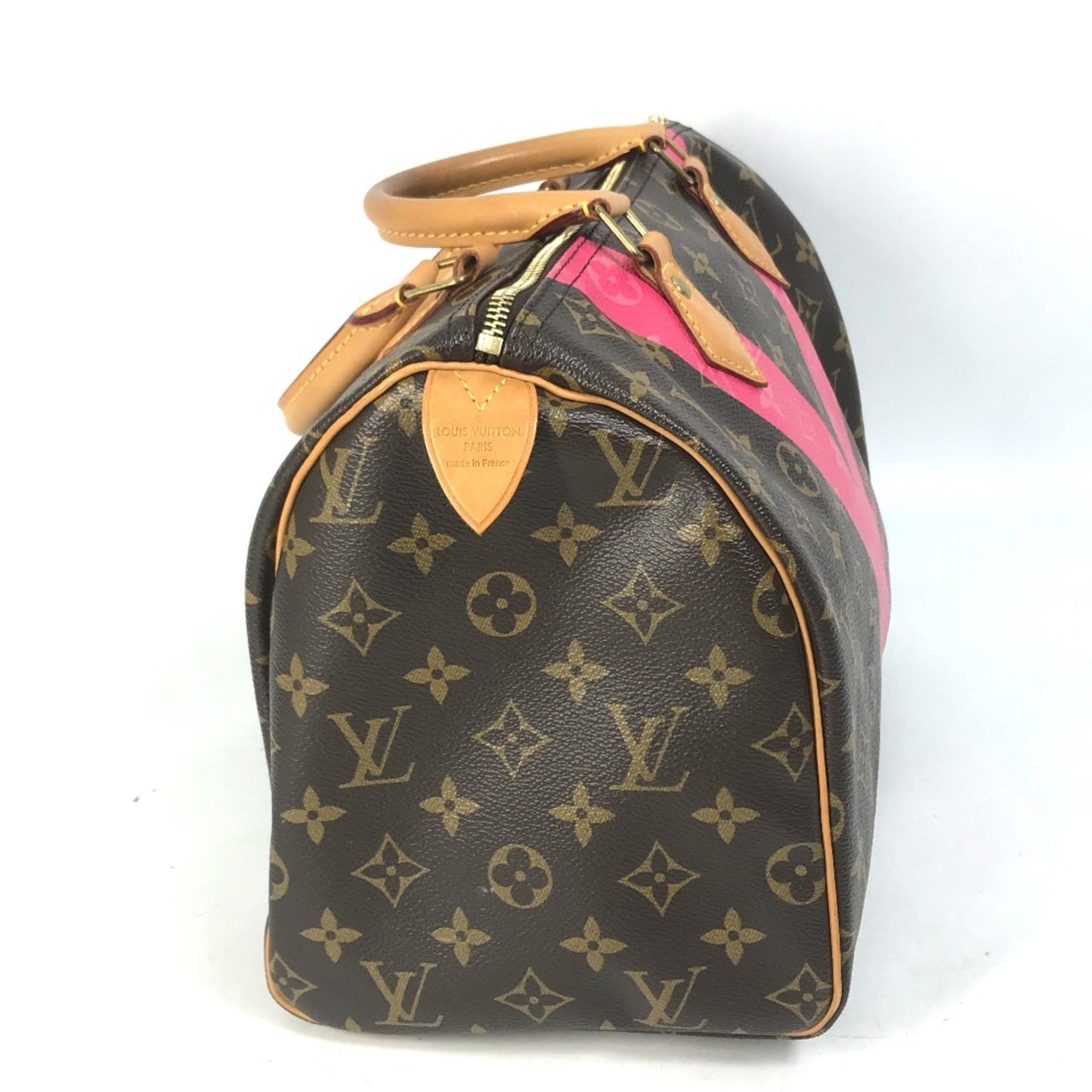 Louis Vuitton Speedy 30, Brown, Canvas, travel