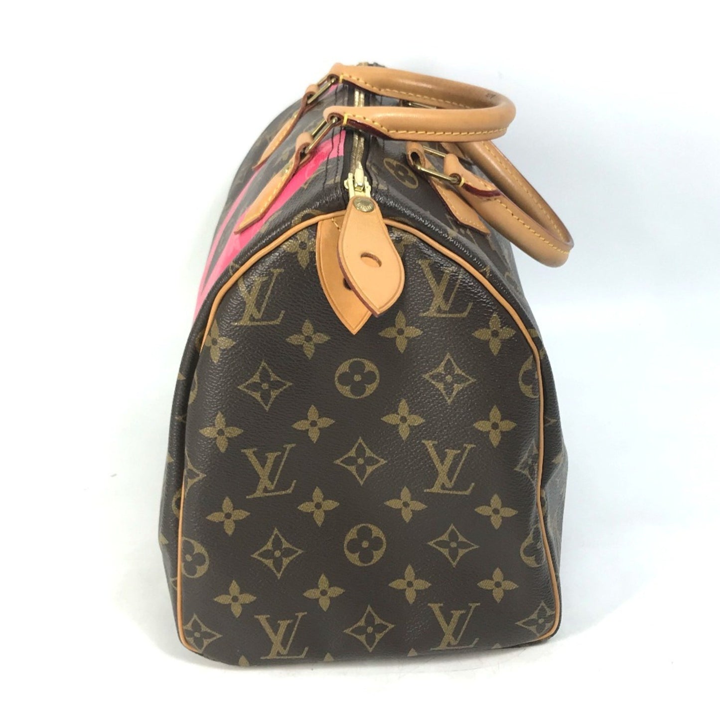 Louis Vuitton Speedy 30, Brown, Canvas, travel