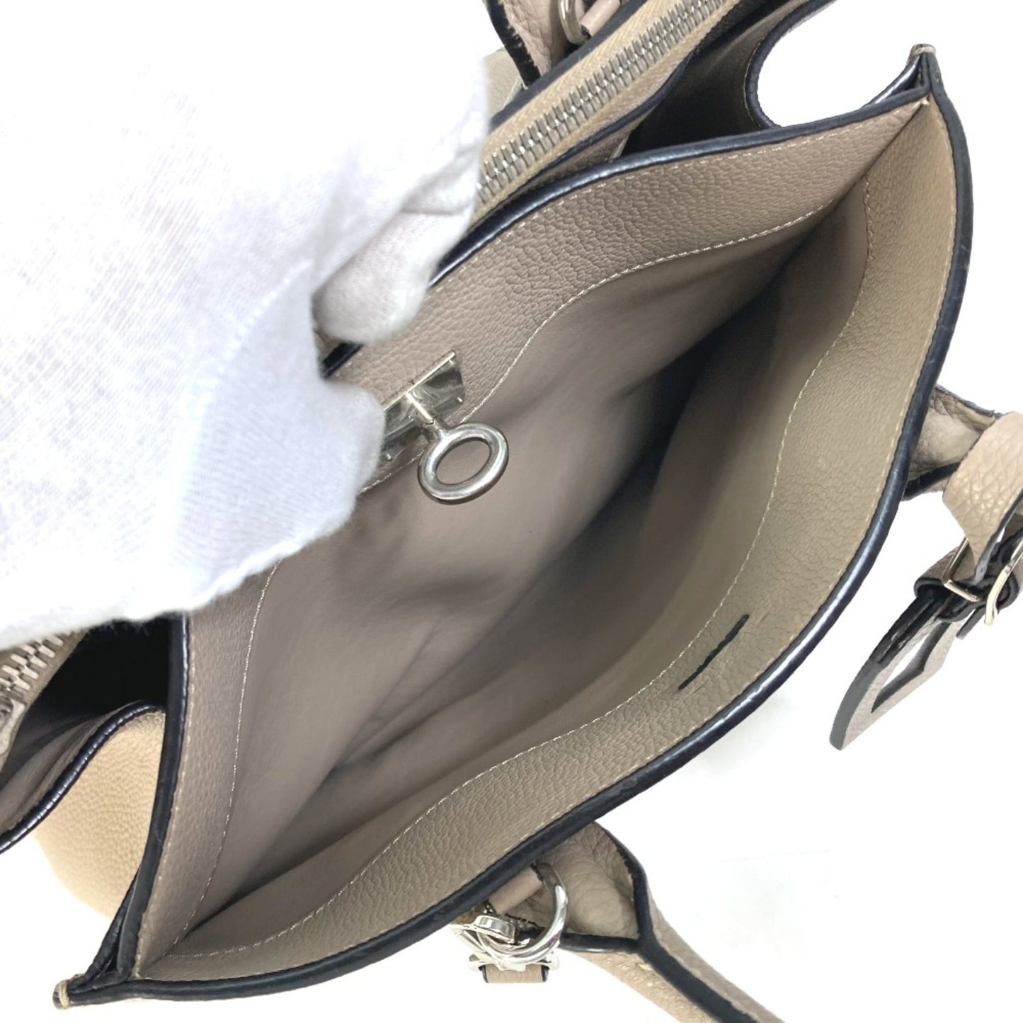 Louis Vuitton, Grey, Leather, handbag