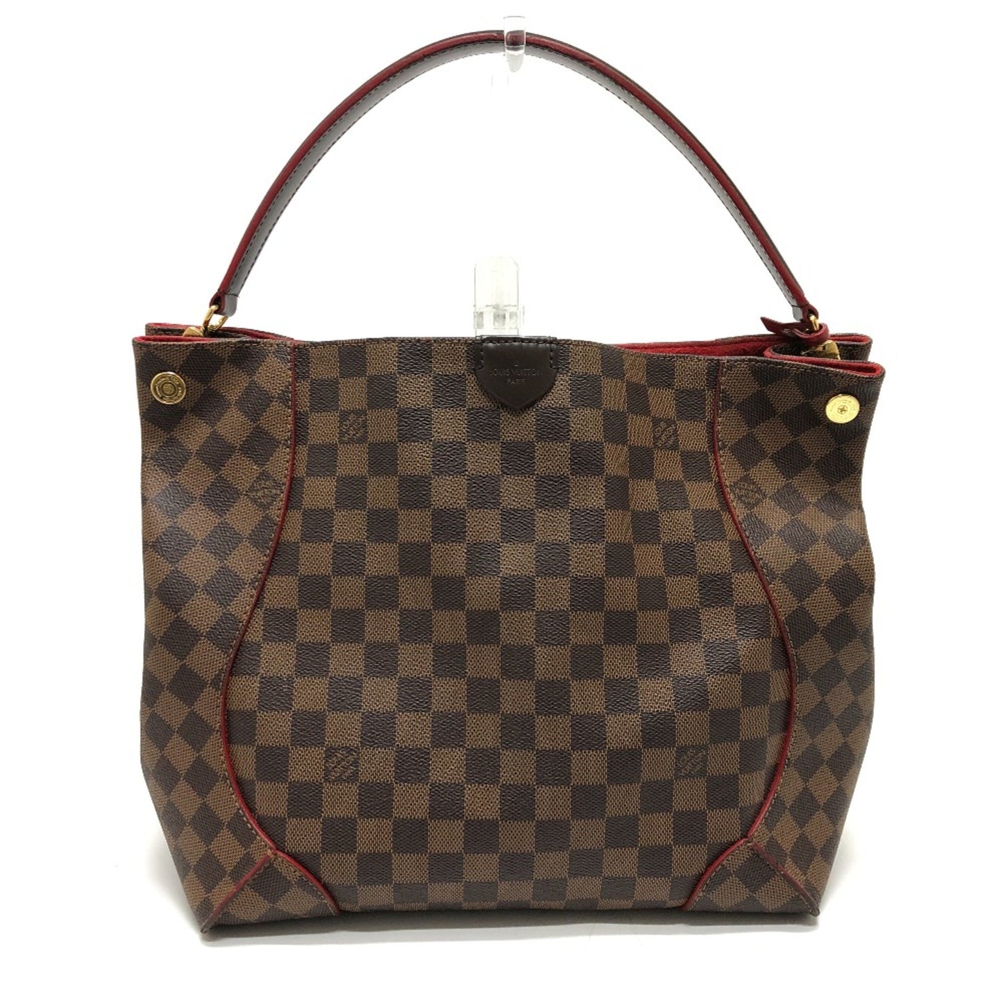 Louis Vuitton Caissa, Brown, Canvas, shoulder