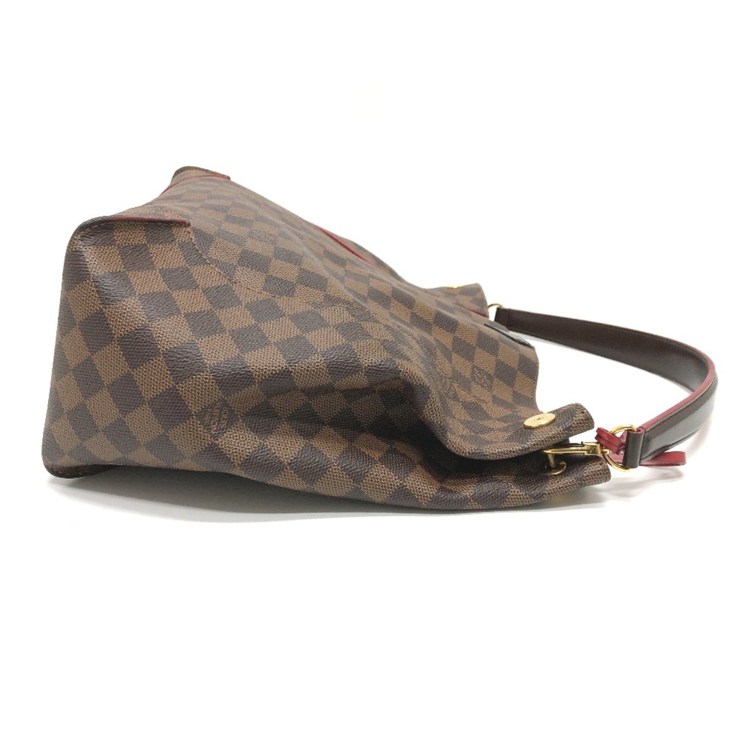Louis Vuitton Caissa, Brown, Canvas, shoulder
