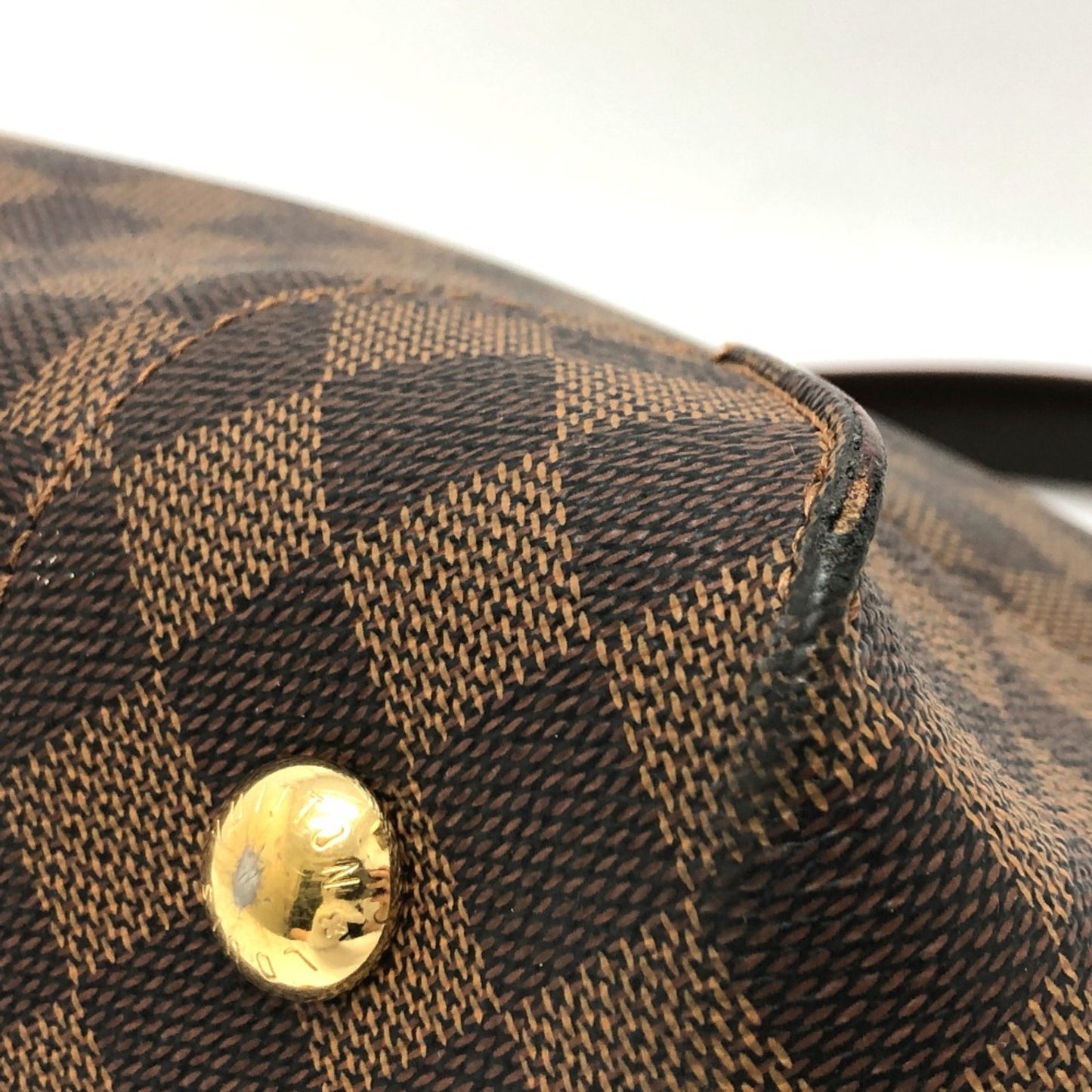 Louis Vuitton Caissa, Brown, Canvas, shoulder