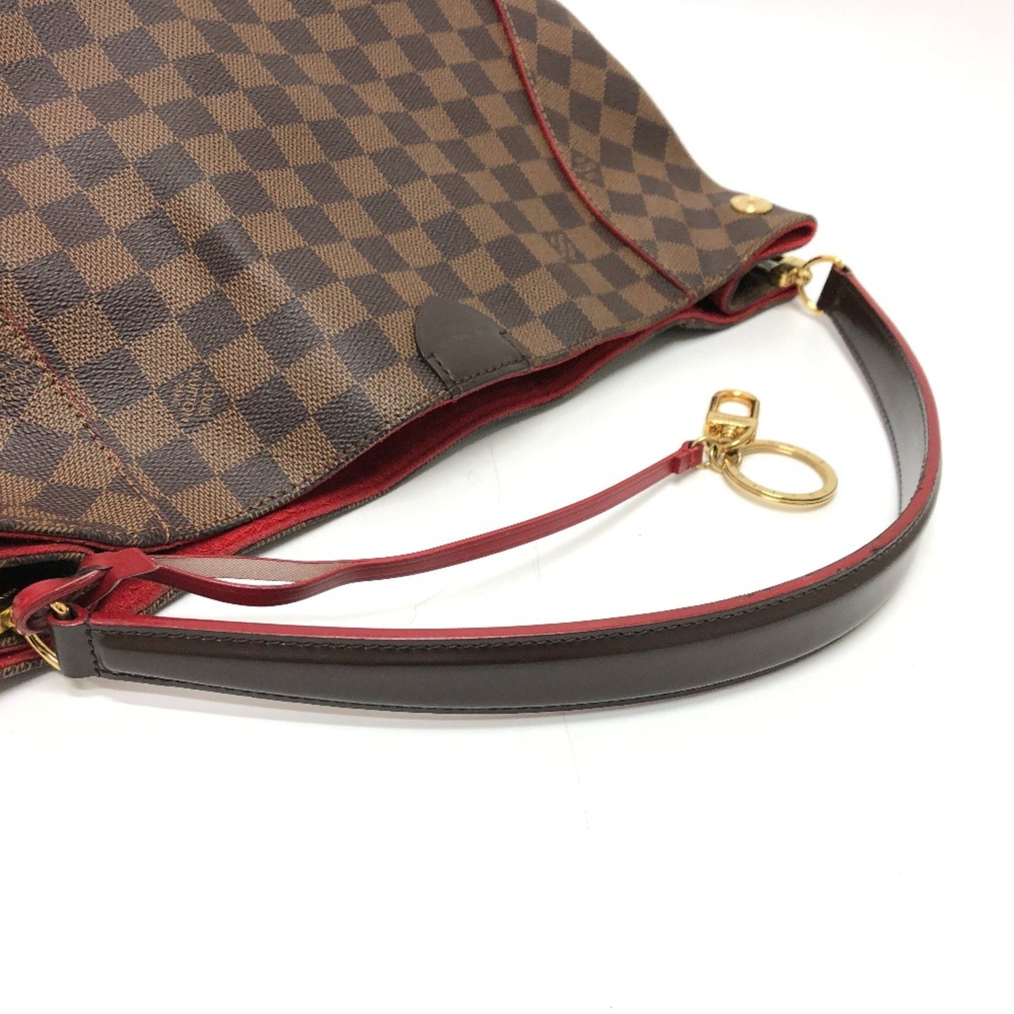 Louis Vuitton Caissa, Brown, Canvas, shoulder