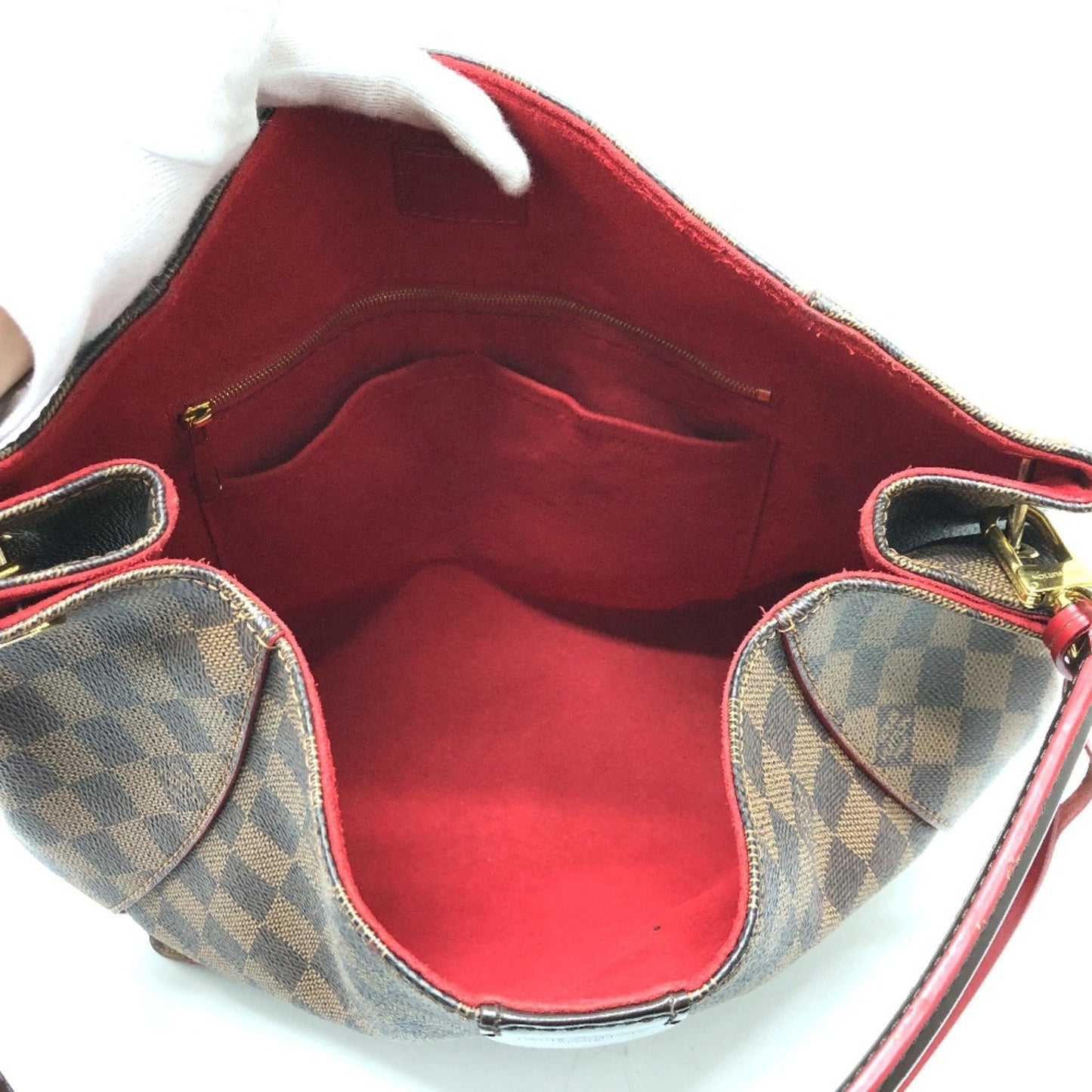 Louis Vuitton Caissa, Brown, Canvas, shoulder