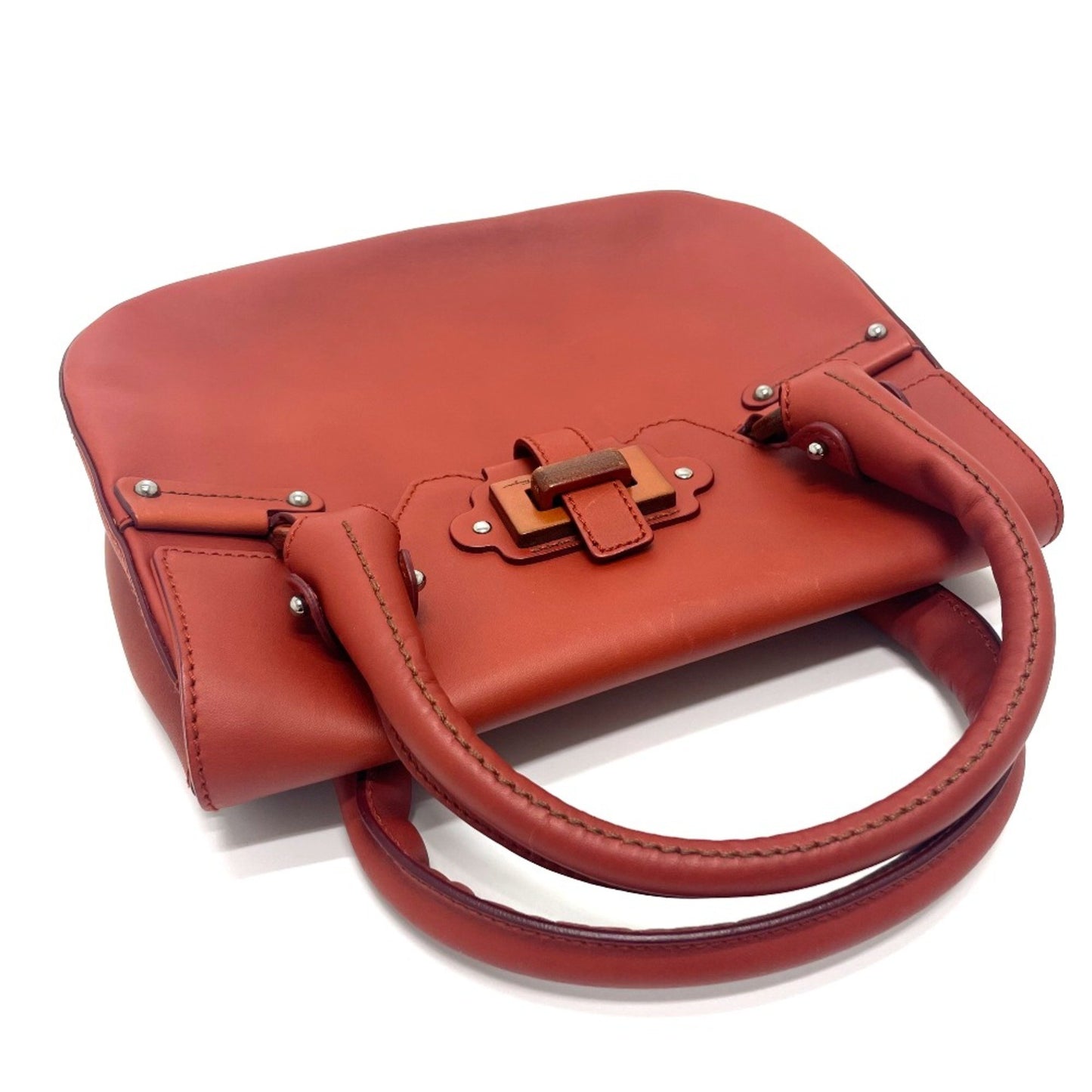 Salvatore Ferragamo, Red, Leather, handbag
