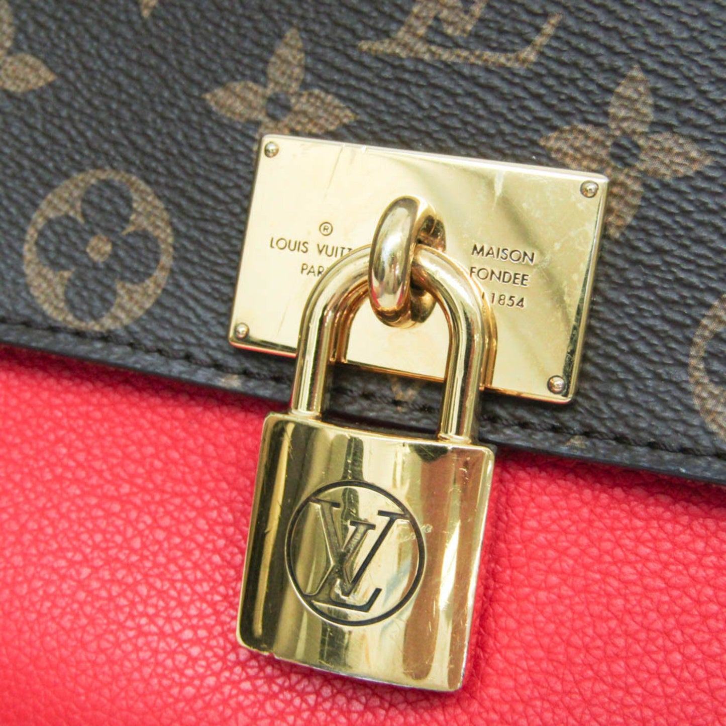 Louis Vuitton Marignan, Brown, Canvas, handbag