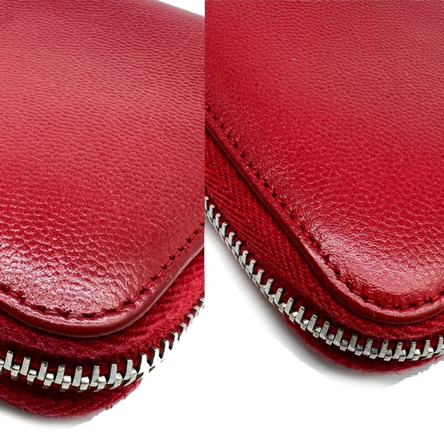 Chanel Logo CC, Red, Leather, wallet