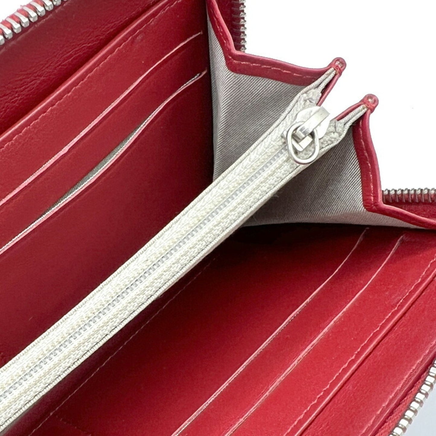 Chanel Logo CC, Red, Leather, wallet
