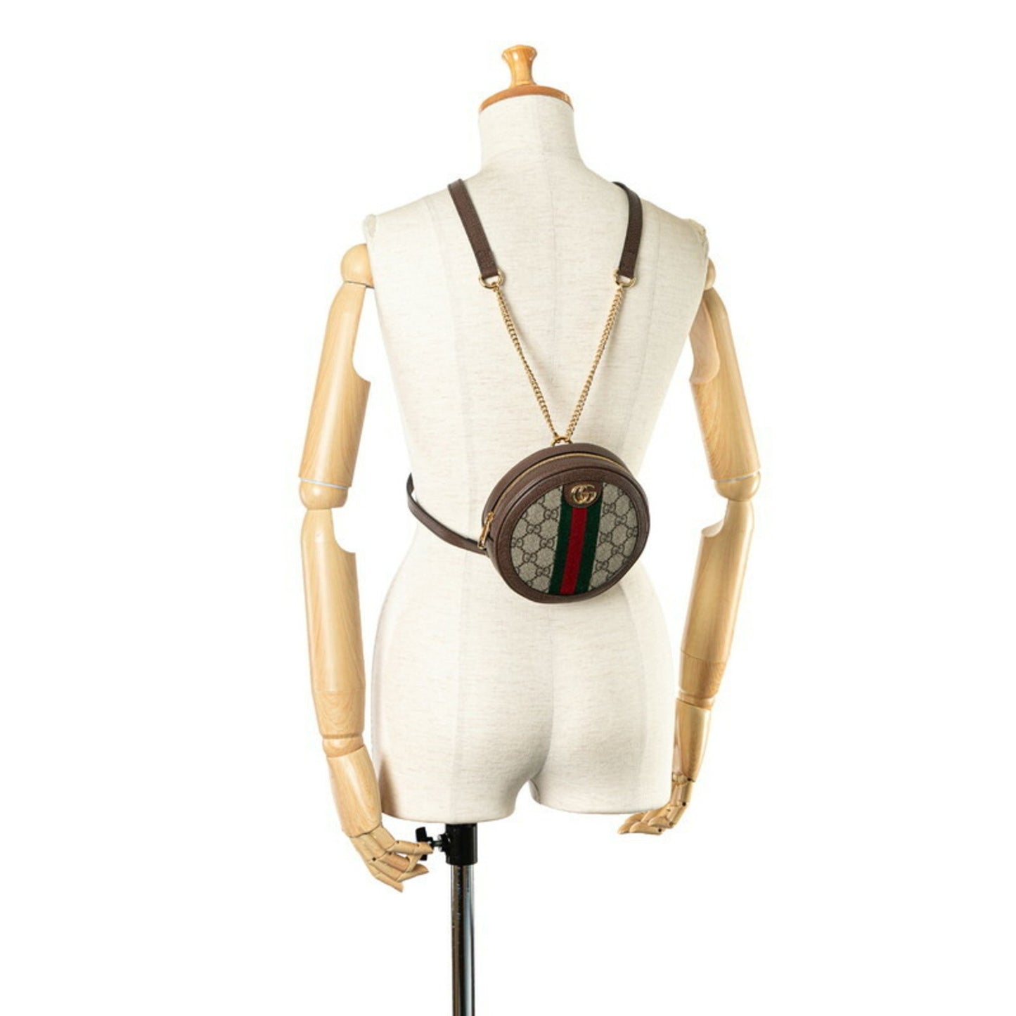 Gucci Ophidia, Beige, Canvas, backpack