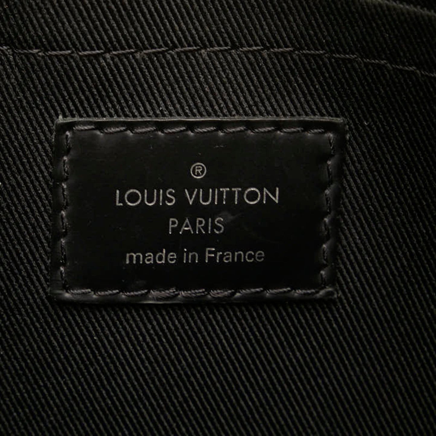 Louis Vuitton Discovery, Black, Canvas, clutch