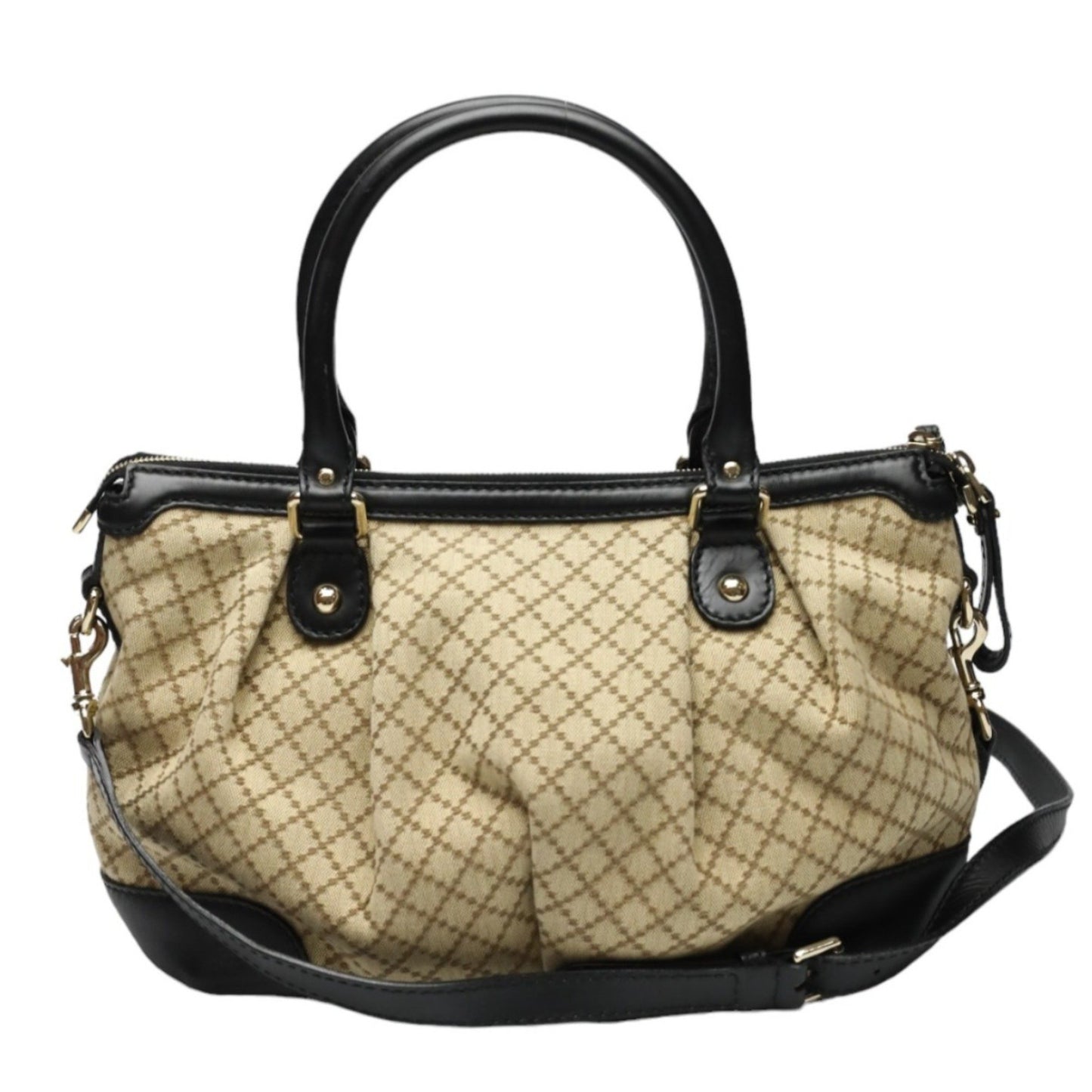 Gucci Sukey, Beige, Canvas, shoulder