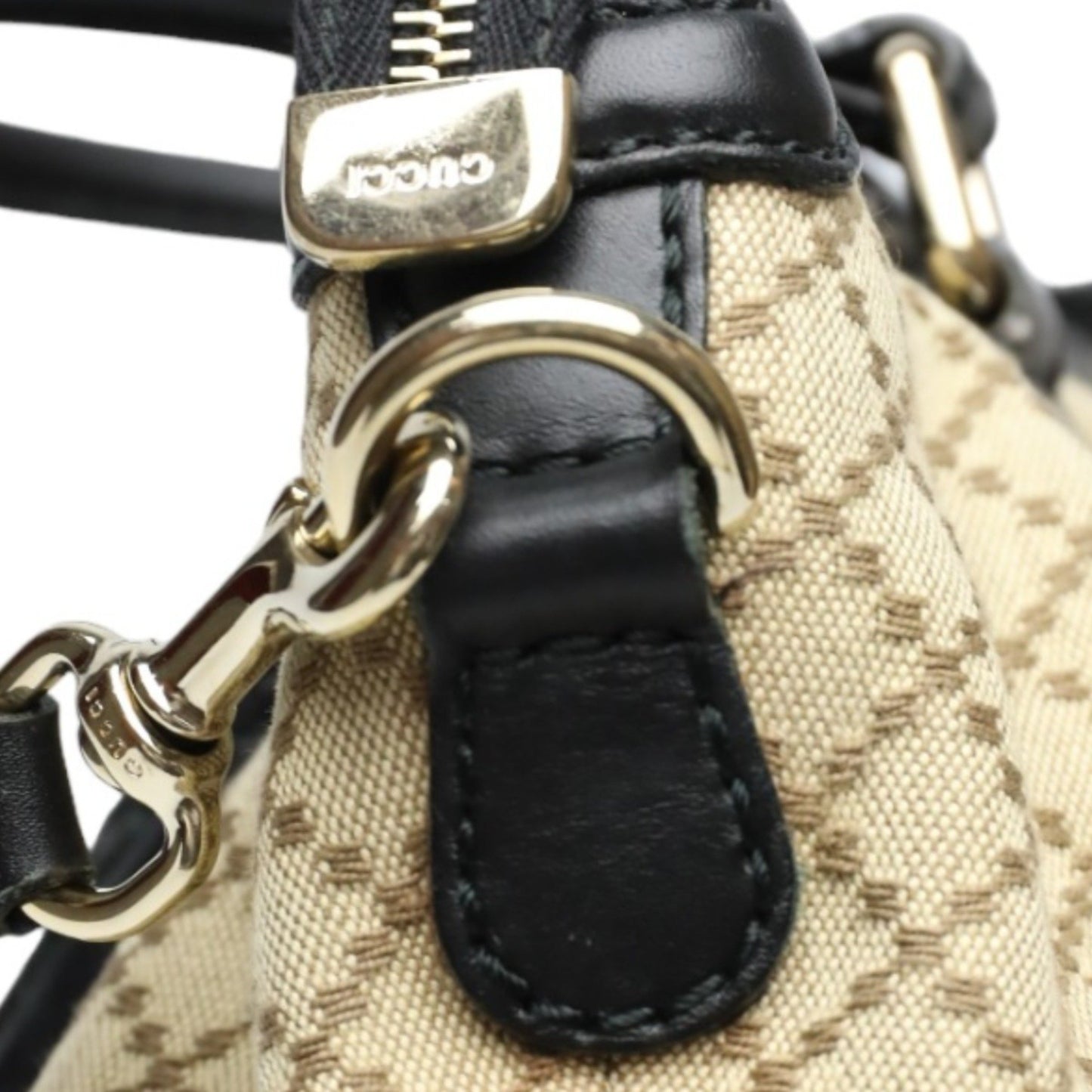 Gucci Sukey, Beige, Canvas, shoulder