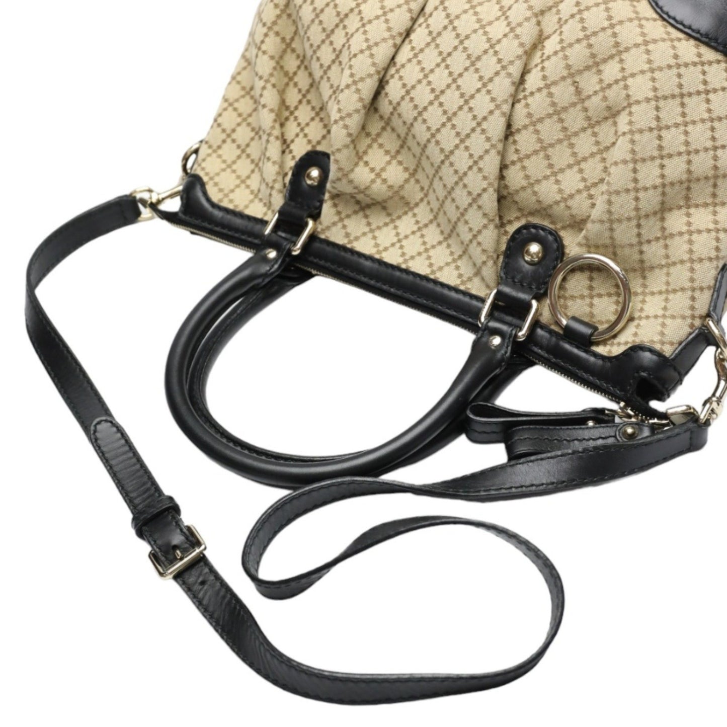 Gucci Sukey, Beige, Canvas, shoulder