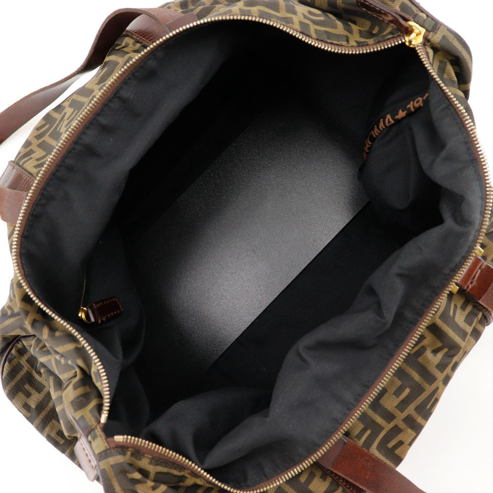 Fendi Zucca, Brown, Canvas, travel