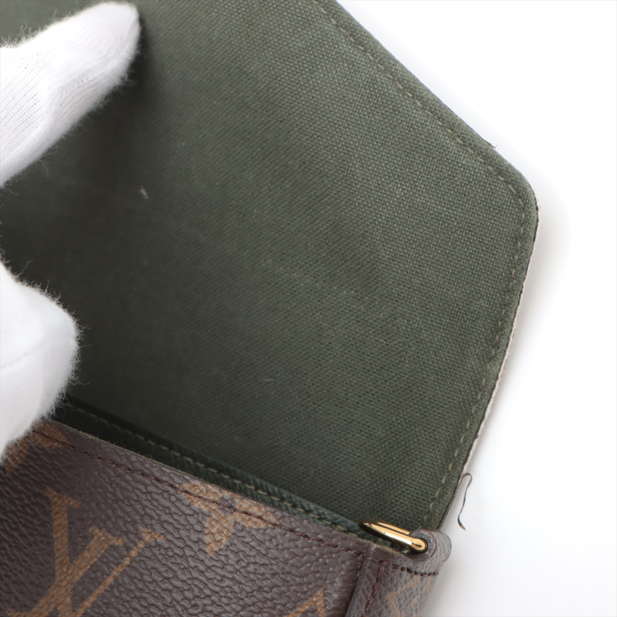 Louis Vuitton Saintonge, Brown, Canvas, shoulder