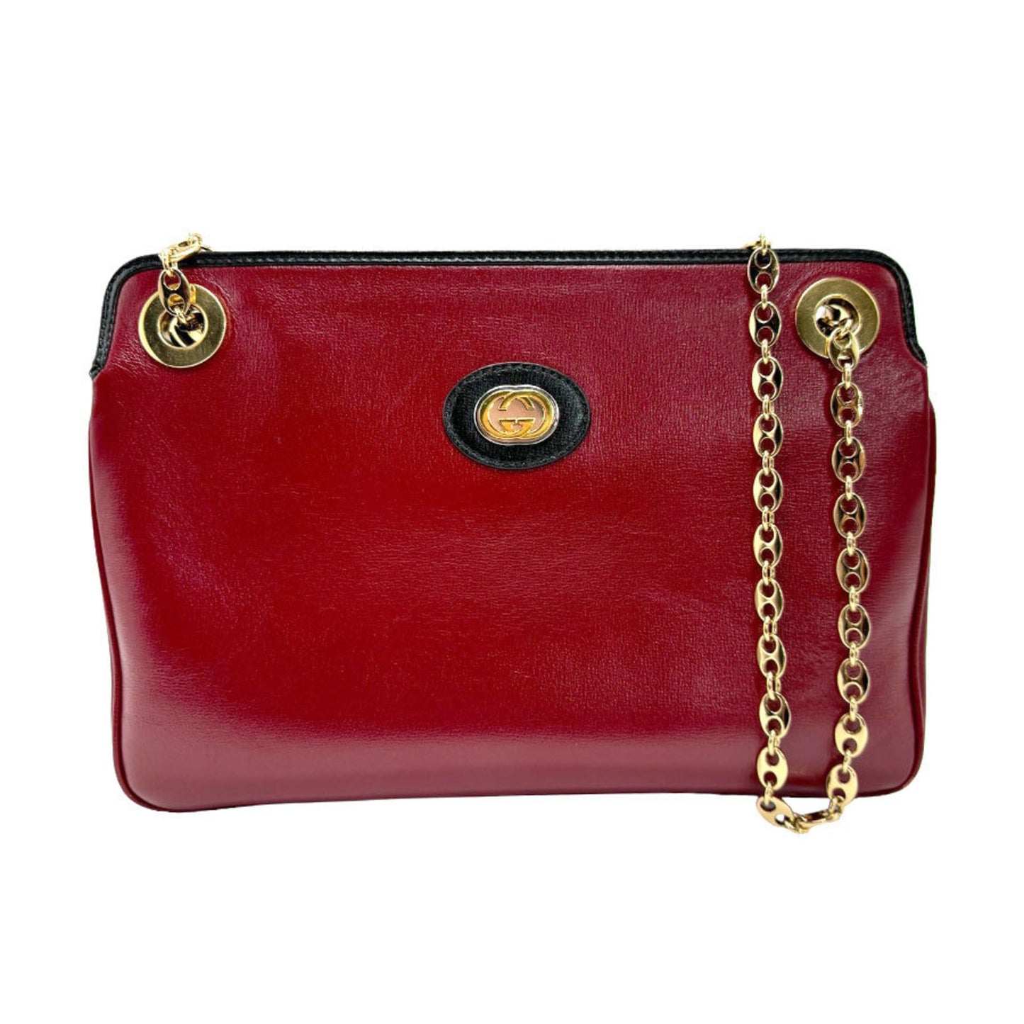 Gucci Marina, Red, Leather, shoulder