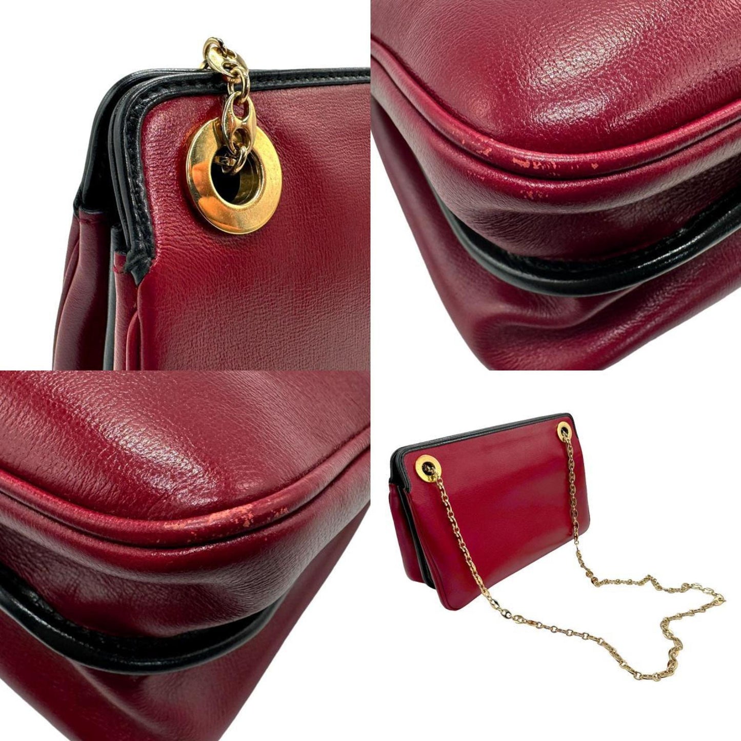Gucci Marina, Red, Leather, shoulder