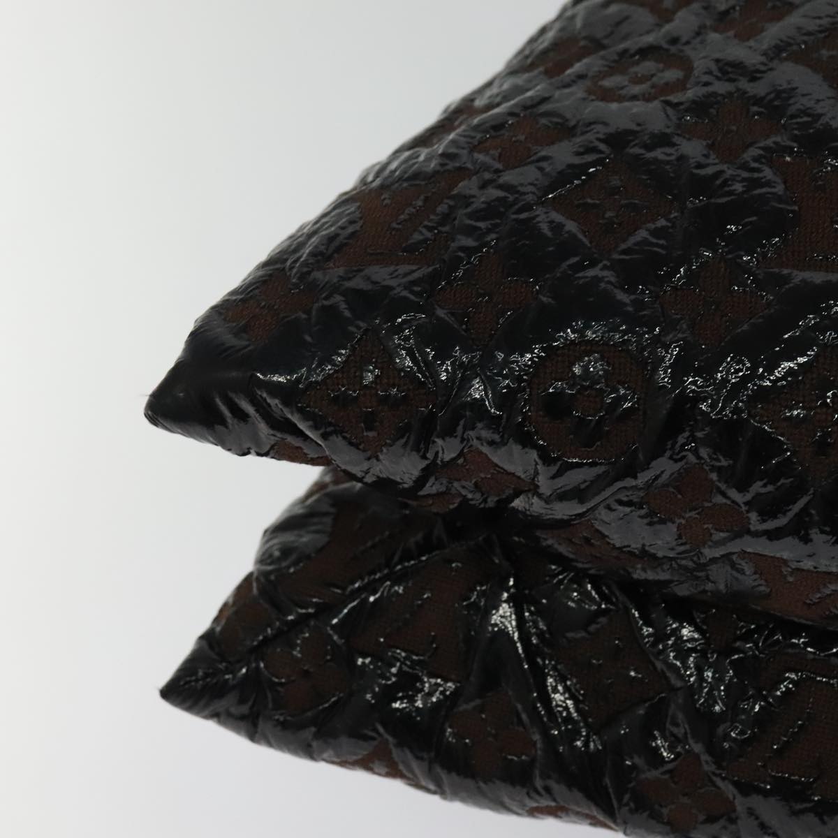 Louis Vuitton Squishy, Black, Canvas, shoulder