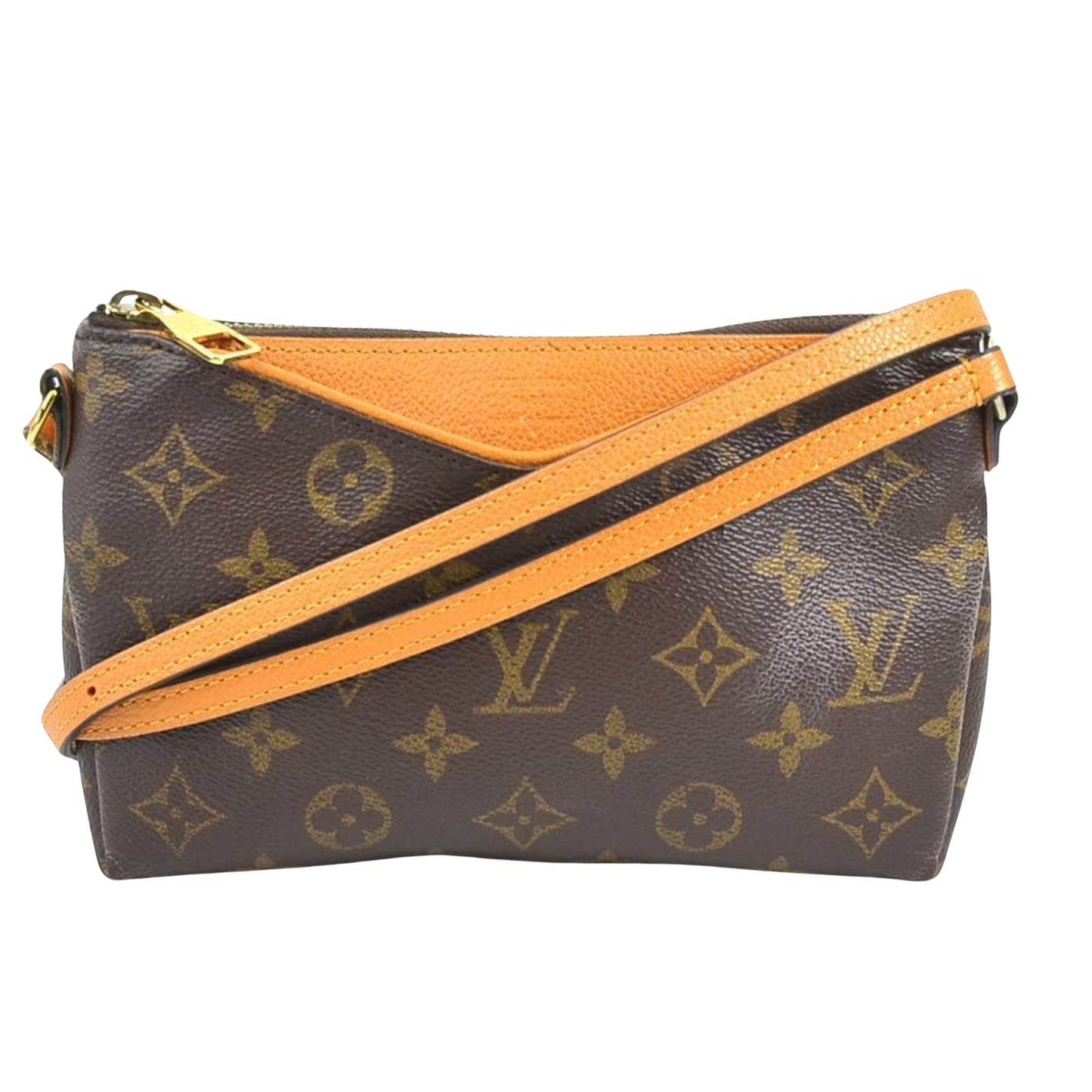 Louis Vuitton Pallas BB, Brown, Canvas, shoulder