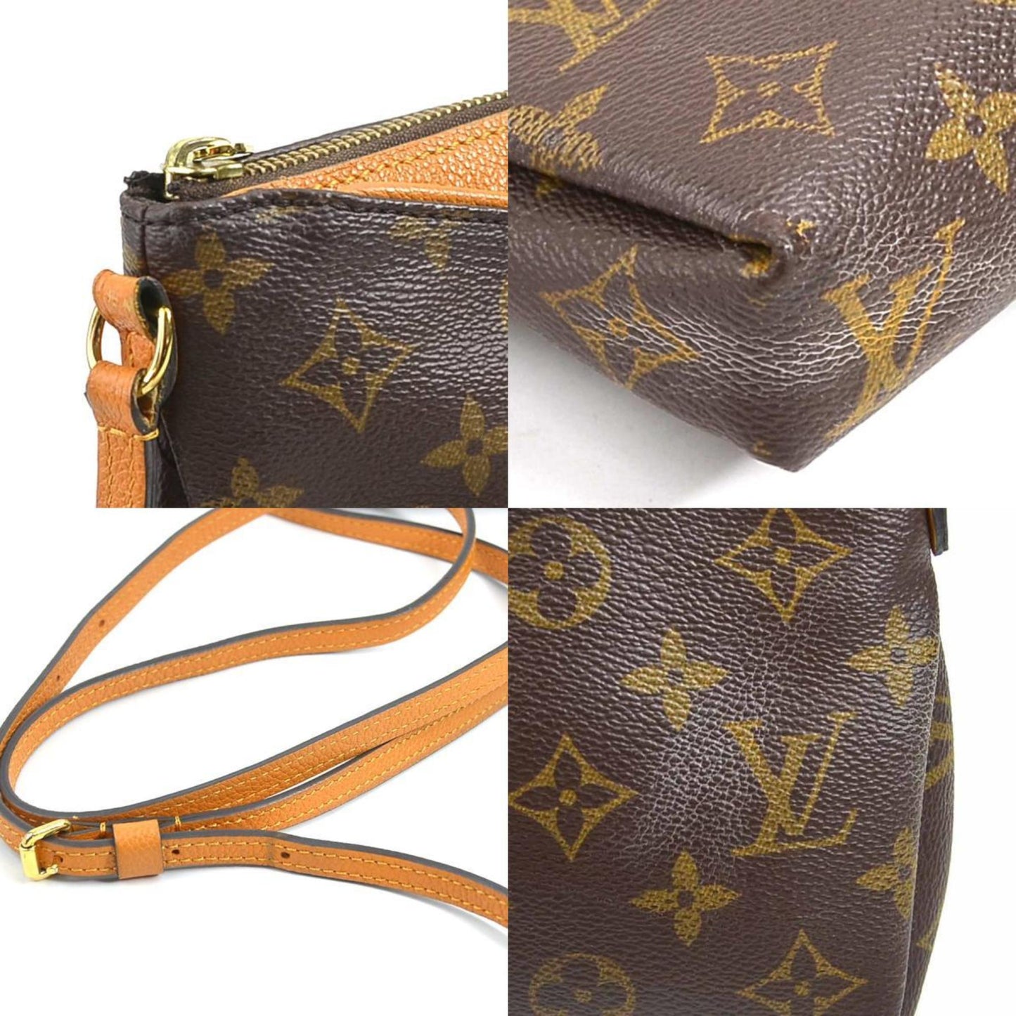Louis Vuitton Pallas BB, Brown, Canvas, shoulder