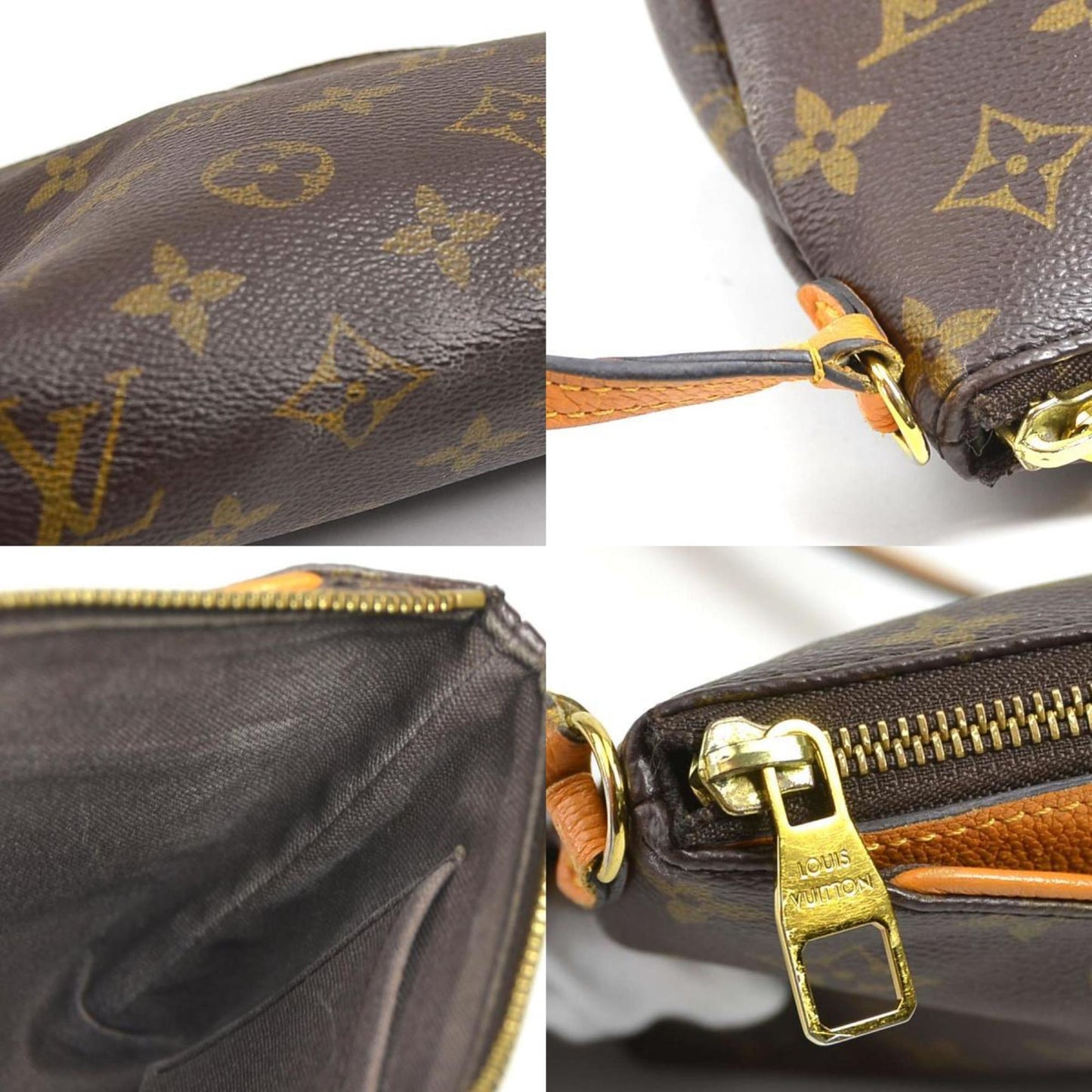 Louis Vuitton Pallas BB, Brown, Canvas, shoulder