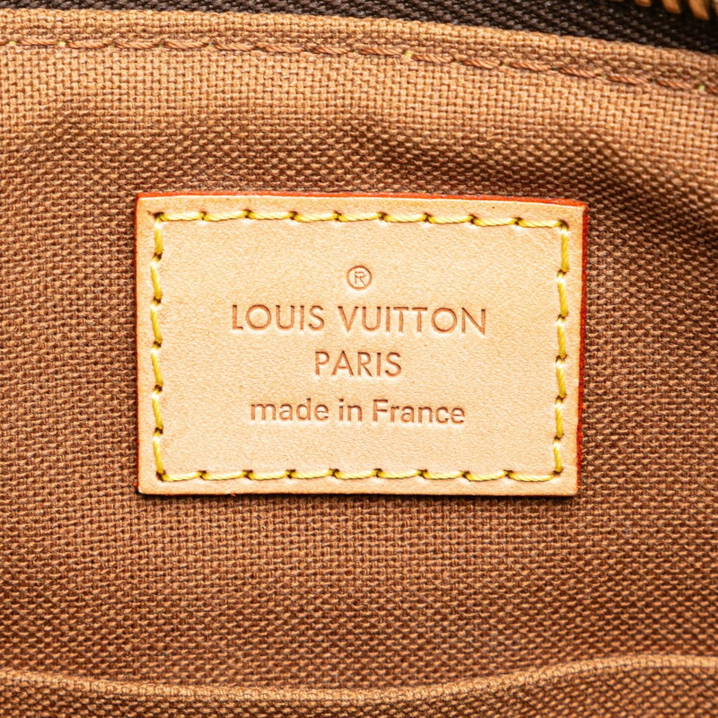 Louis Vuitton Palermo PM, Brown, Canvas, handbag