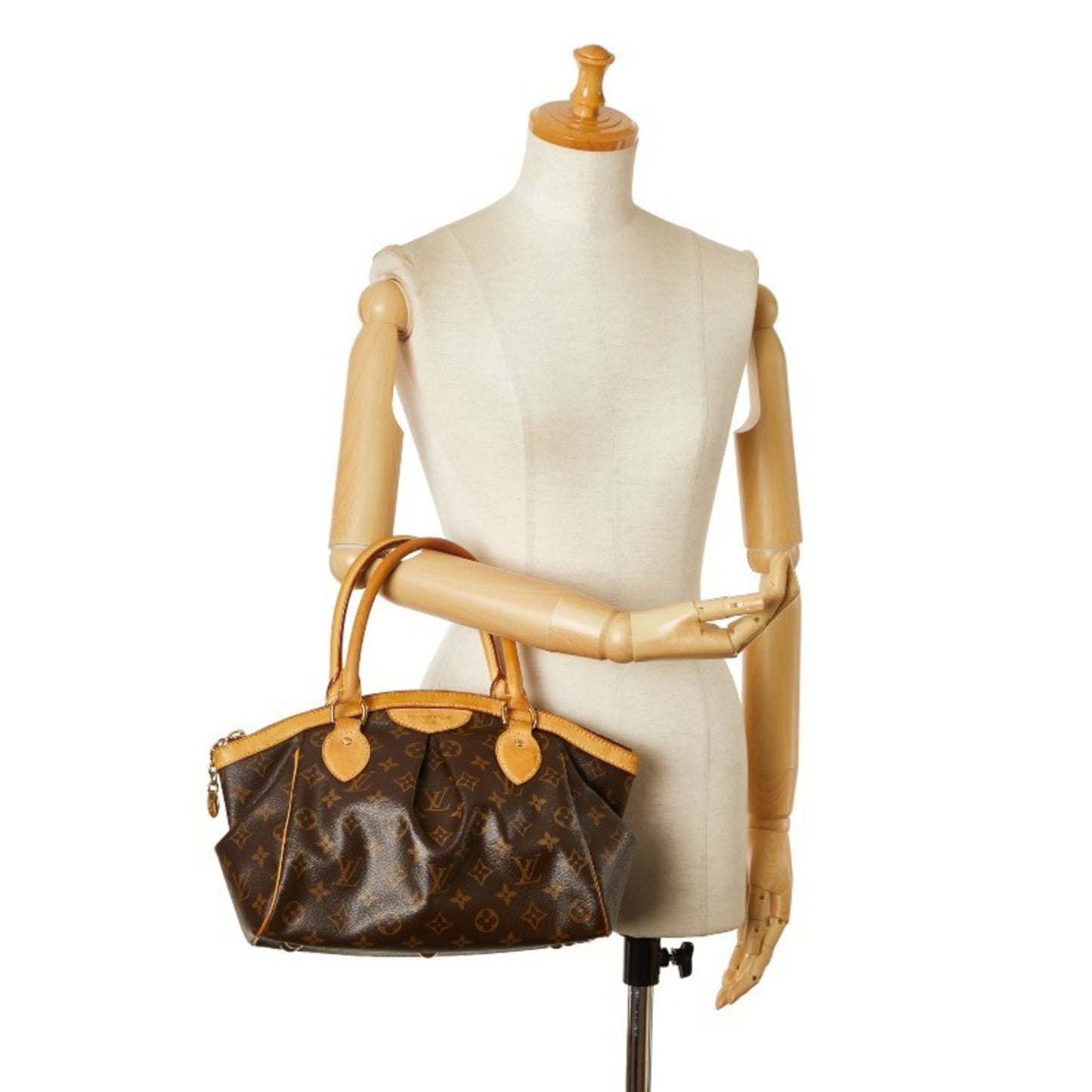 Louis Vuitton Tivoli, Brown, Canvas, tote