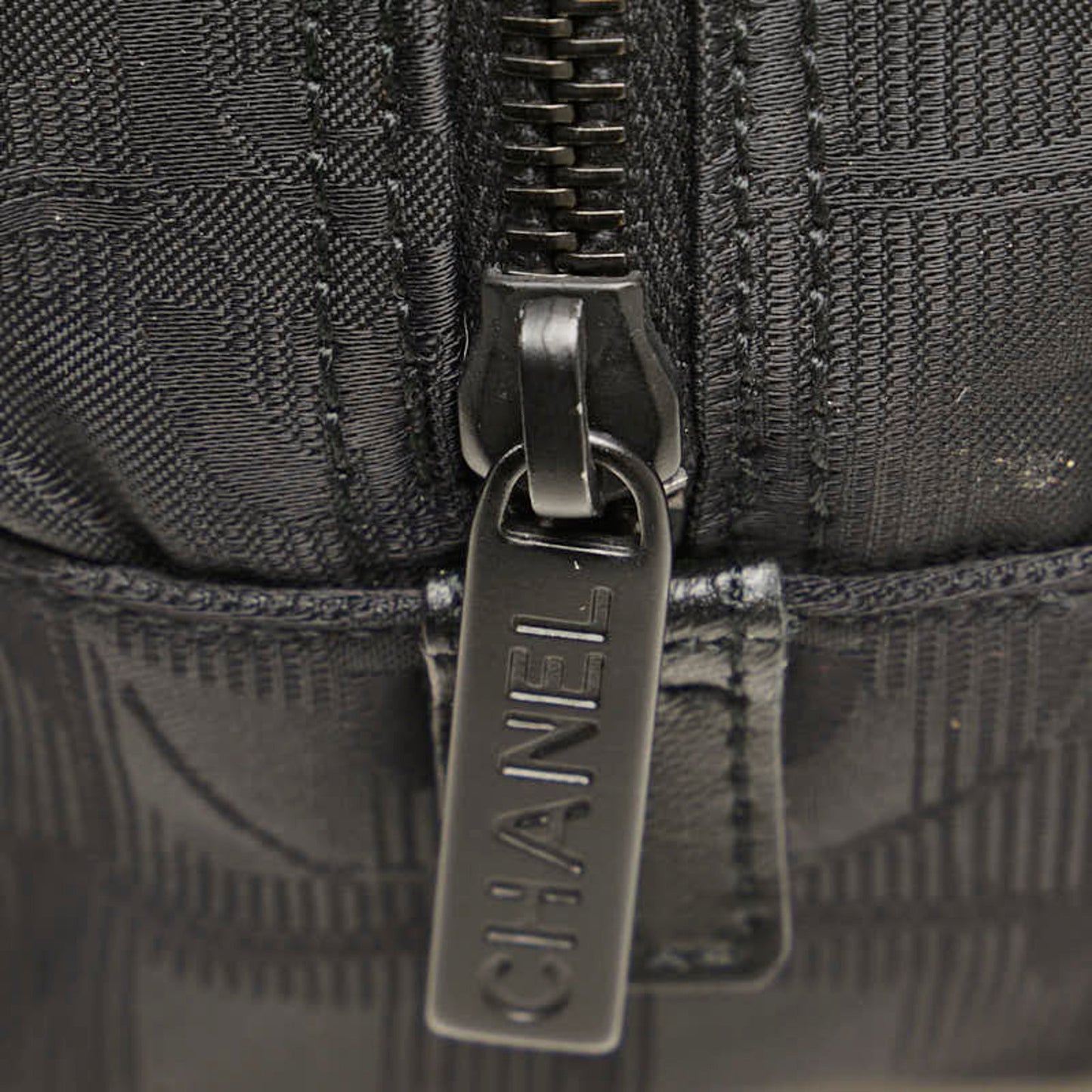 Chanel Travel line, Black, Leather, handbag