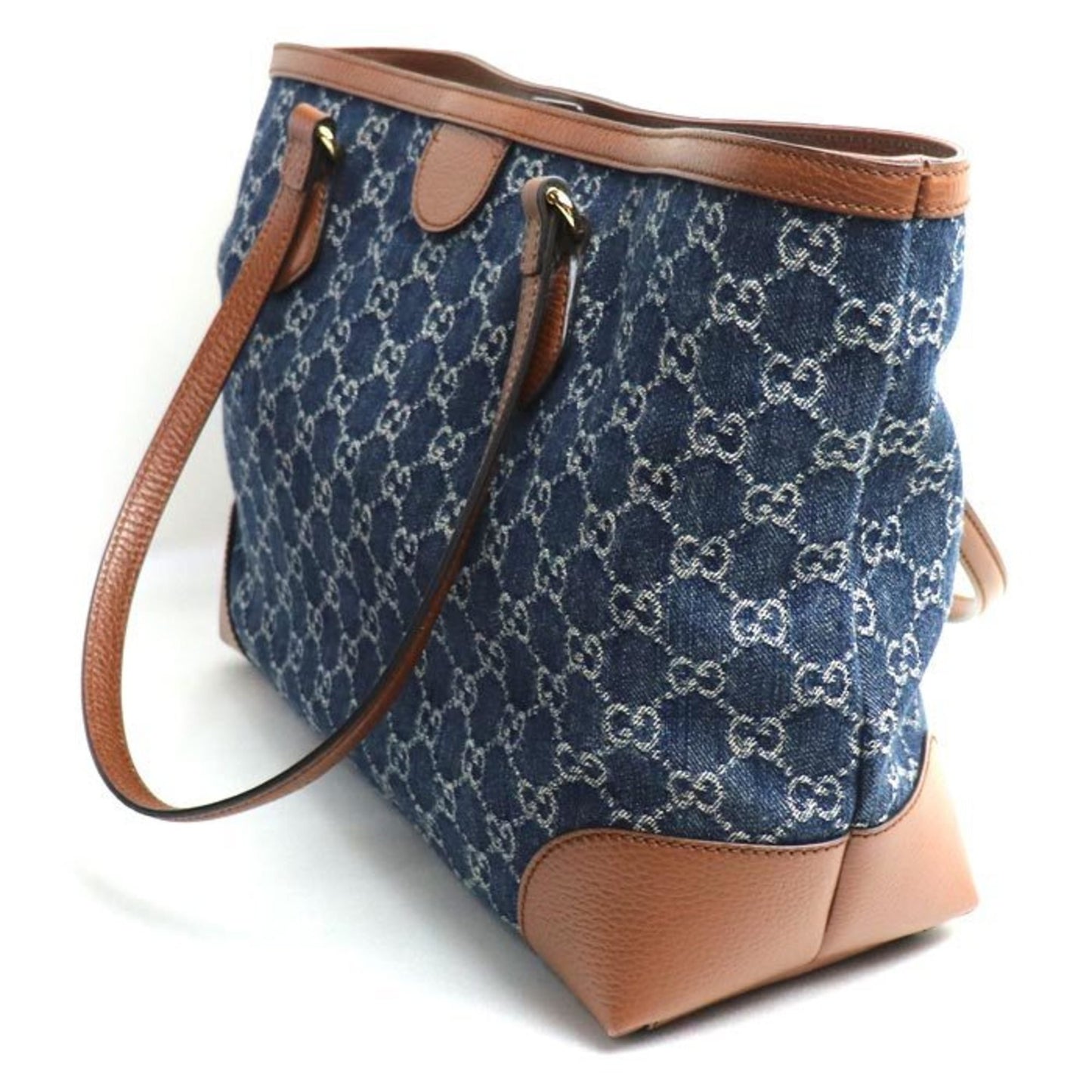 Gucci GG Denim, Navy, Denim - Jeans, tote