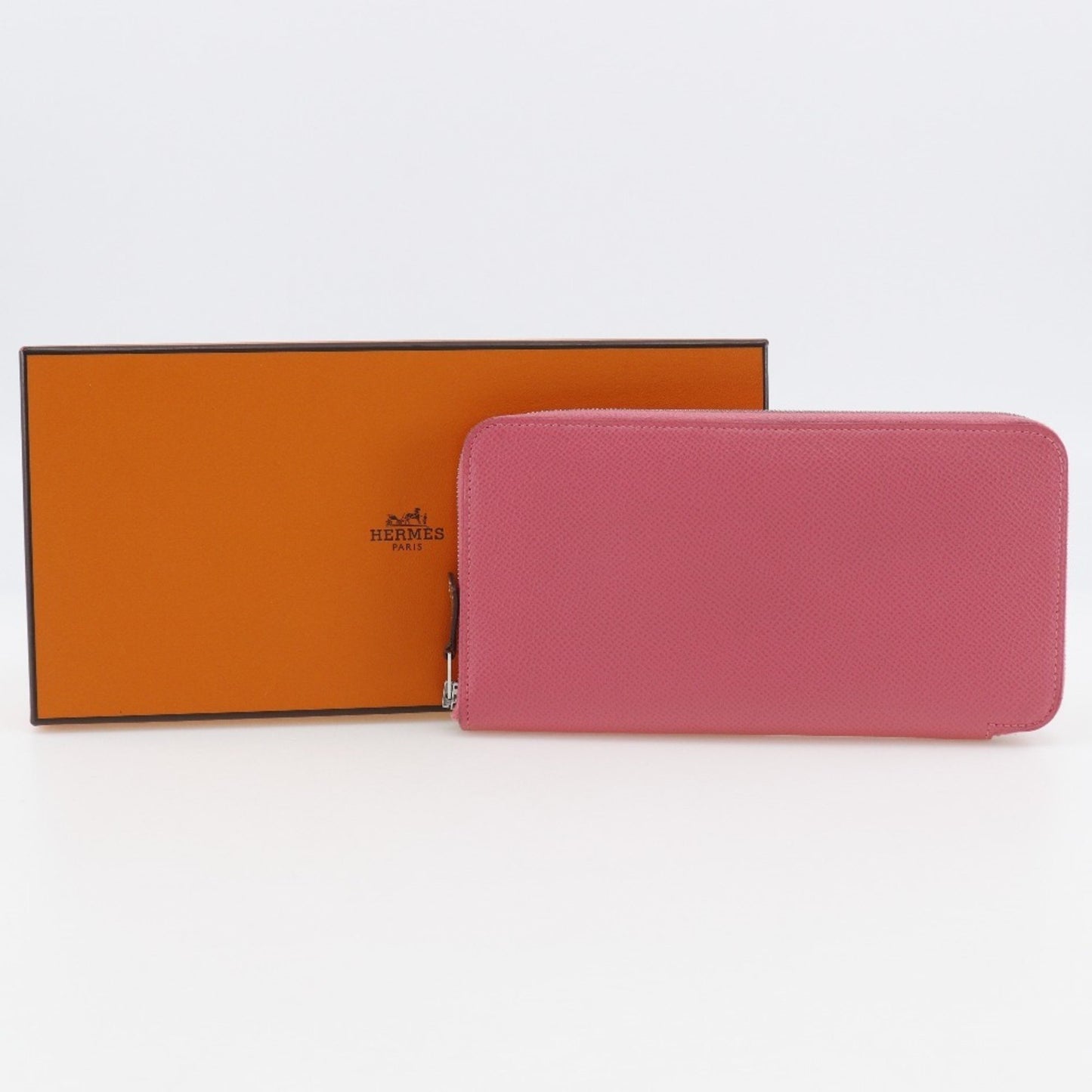 Hermès Azap, Pink, Leather, wallet