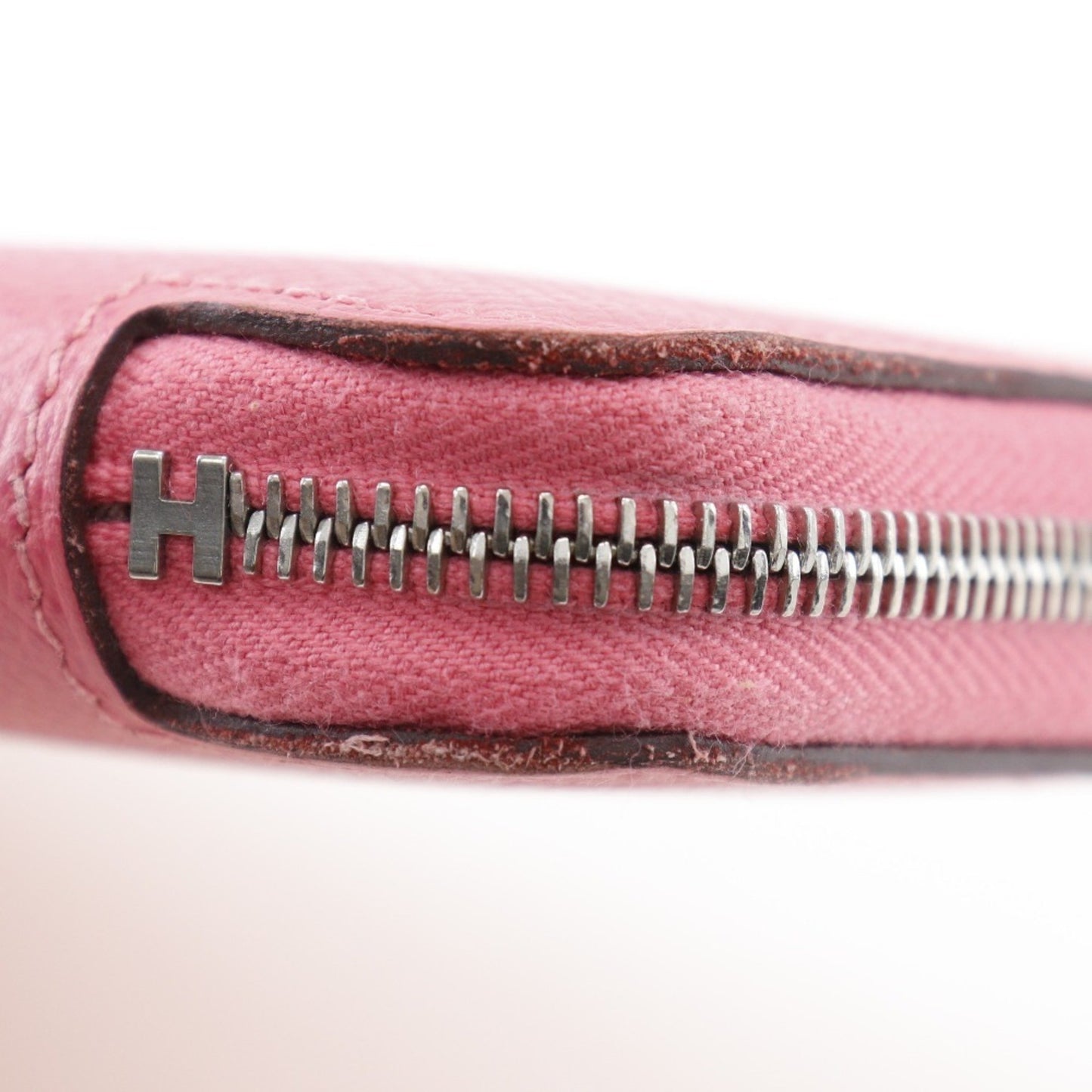 Hermès Azap, Pink, Leather, wallet