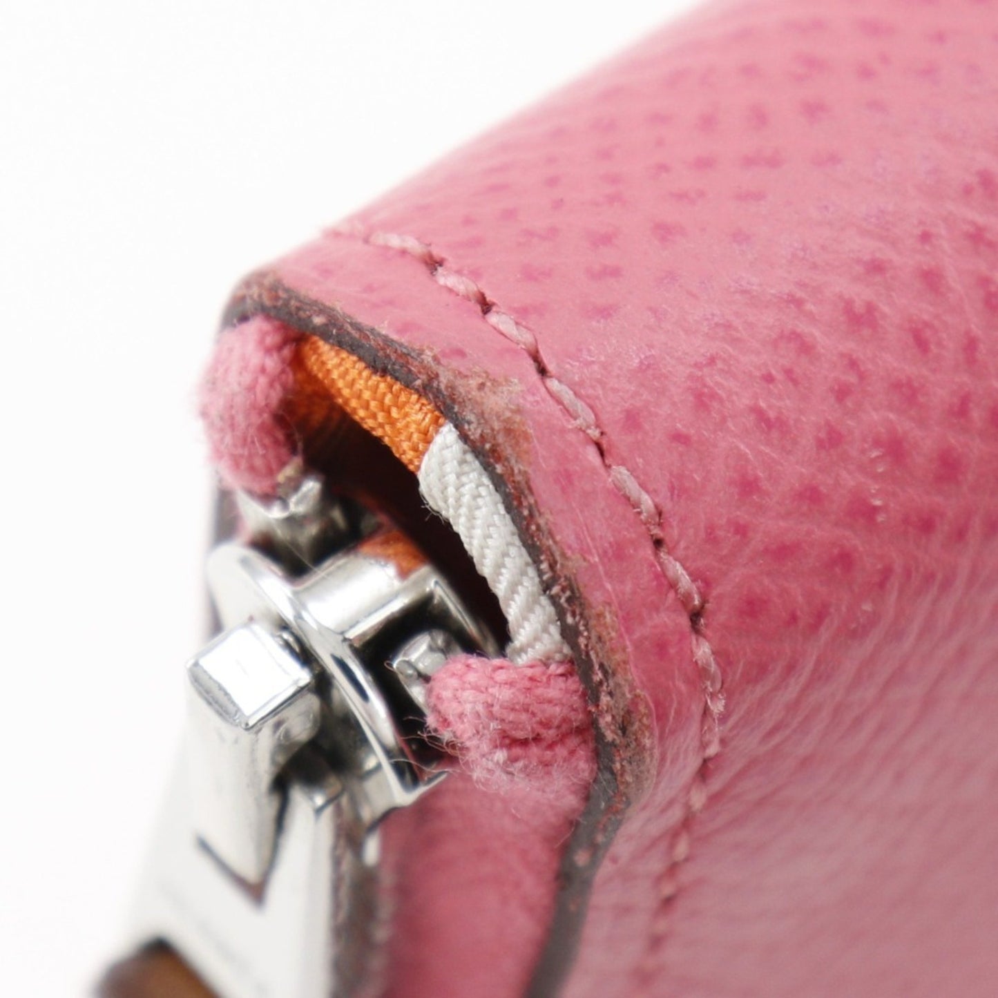 Hermès Azap, Pink, Leather, wallet