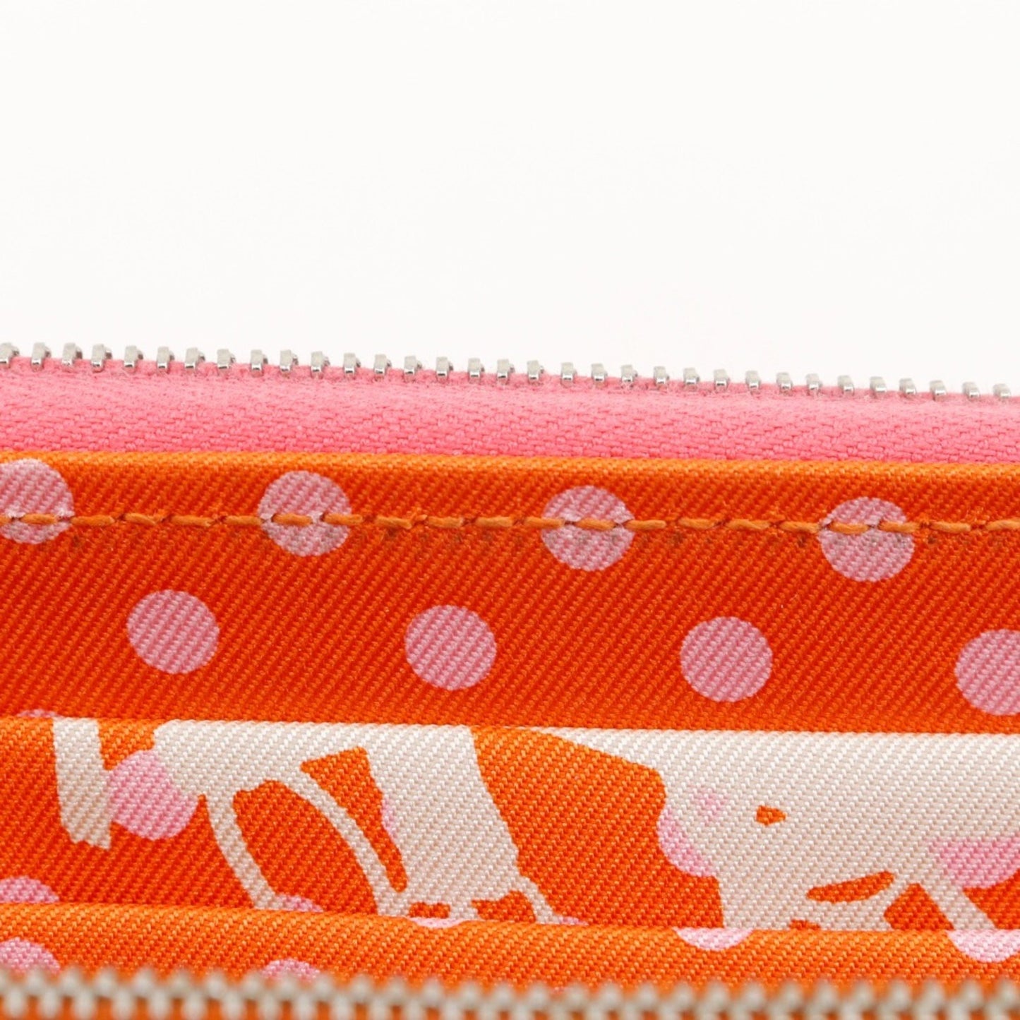 Hermès Azap, Pink, Leather, wallet