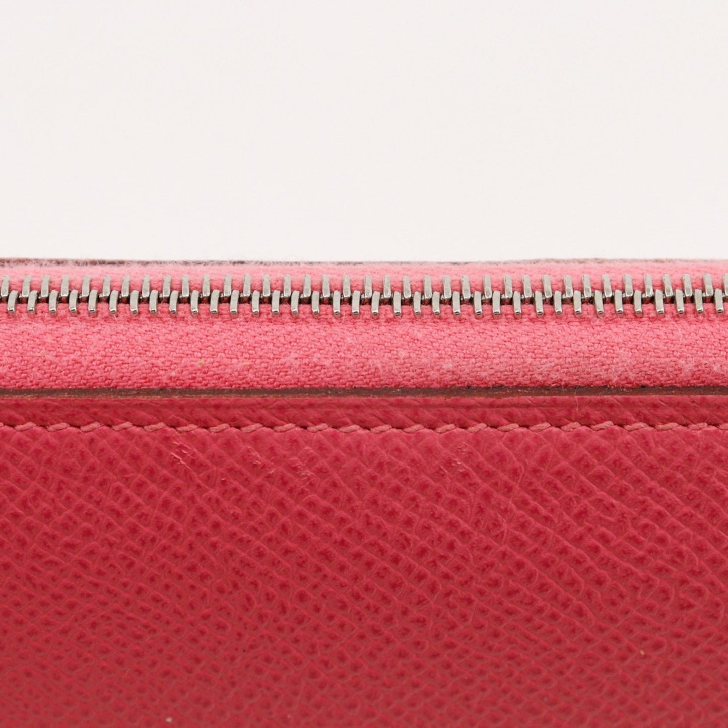 Hermès Azap, Pink, Leather, wallet