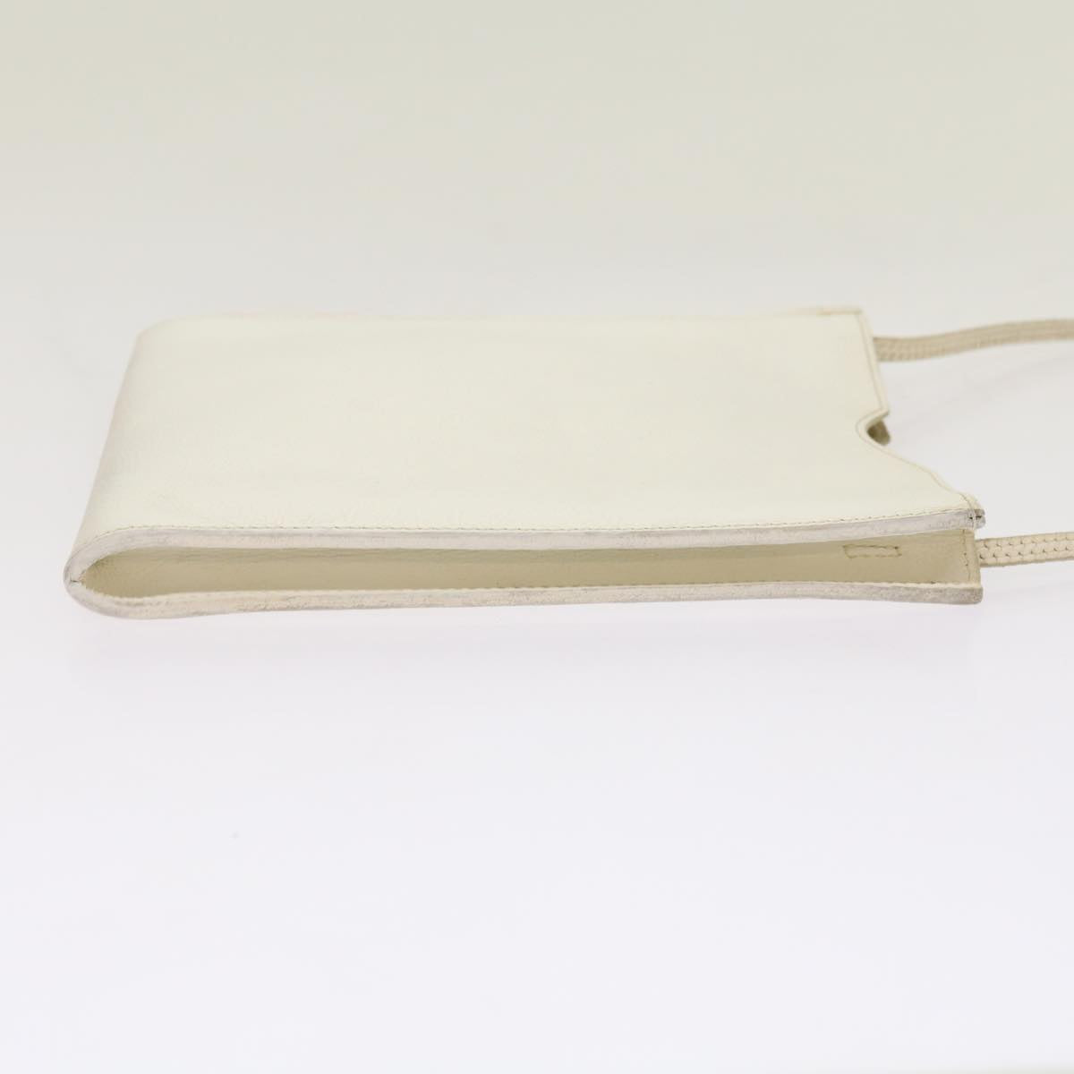 Hermès, White, Leather, shoulder