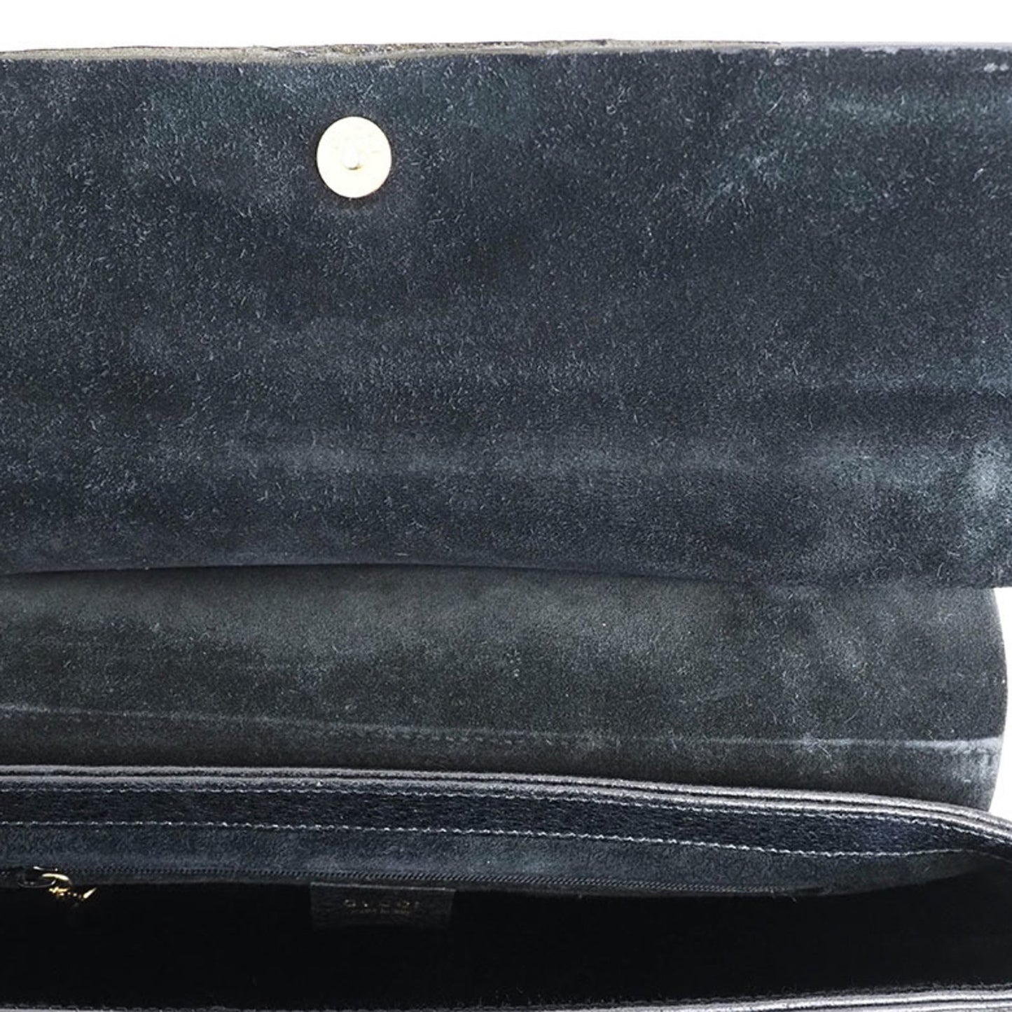 Gucci Bamboo, Black, Leather, handbag