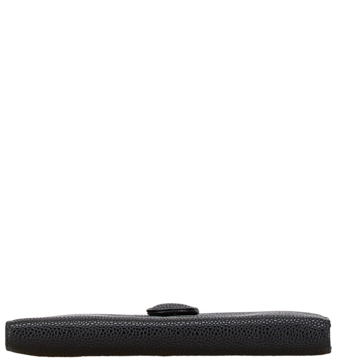 Chanel Logo CC, Black, Leather, wallet