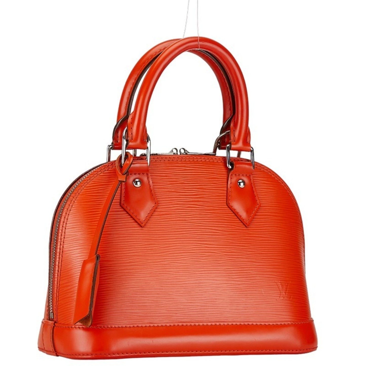 Louis Vuitton Alma, Orange, Leather, handbag