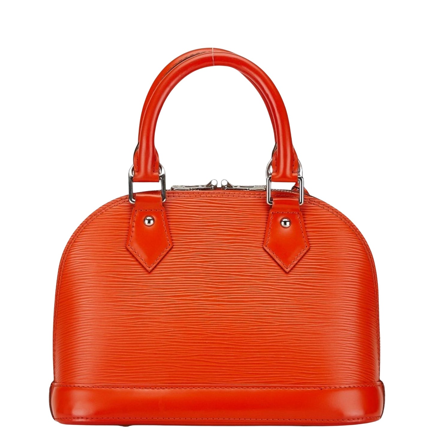Louis Vuitton Alma, Orange, Leather, handbag