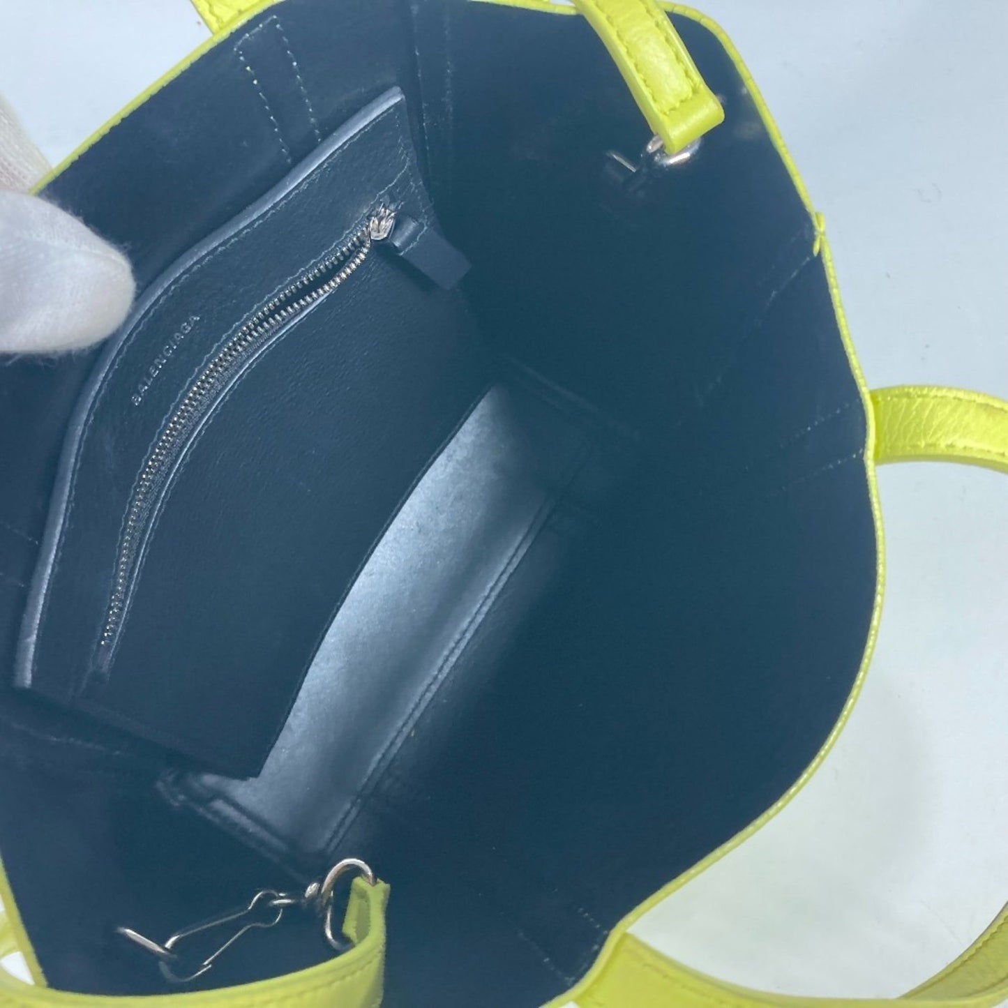 Balenciaga Everyday, Yellow, Leather, shoulder